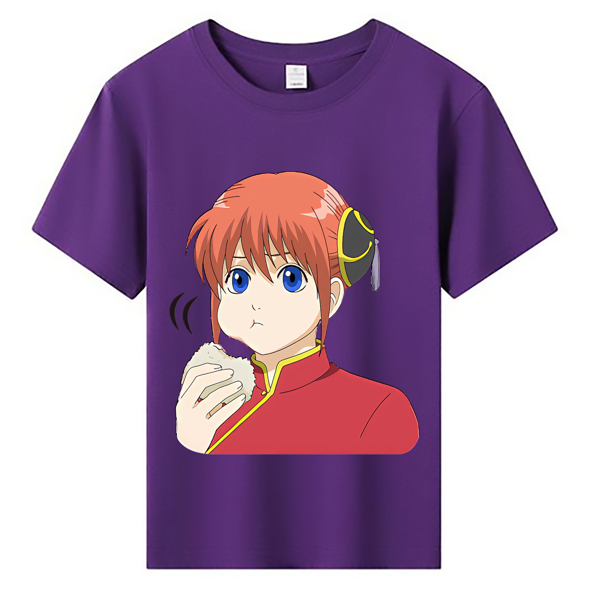 （画像用） ぎんたま 坂田銀時（さかたぎんとき） 神楽 志村新八（しむら しんぱち） GINTAMA Sakata Gintoki Kagura Shimura Shinpachi 綿100％キッズTシャツ（フロントプリント）