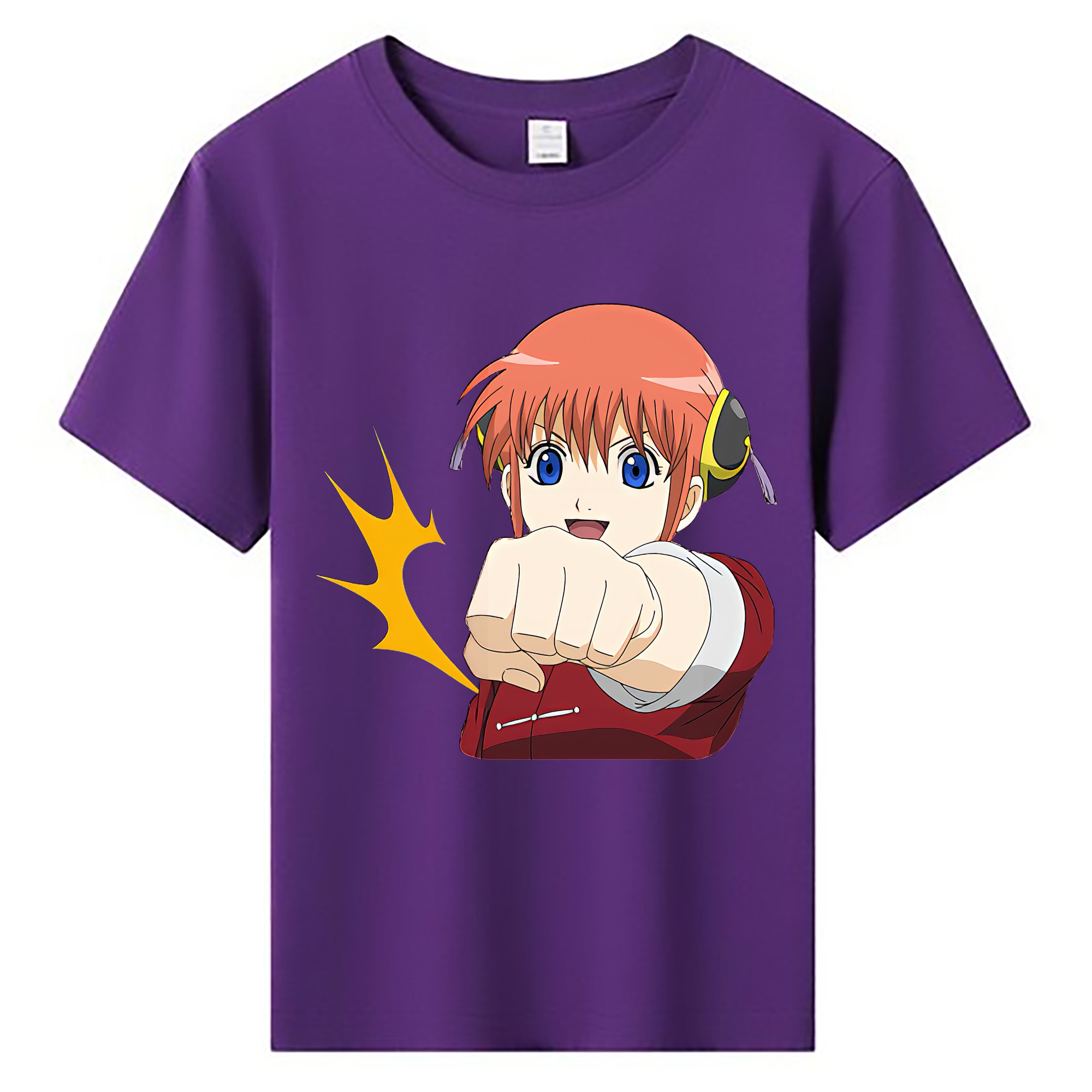 （画像用） ぎんたま 坂田銀時（さかたぎんとき） 神楽 志村新八（しむら しんぱち） GINTAMA Sakata Gintoki Kagura Shimura Shinpachi 綿100％キッズTシャツ（フロントプリント）