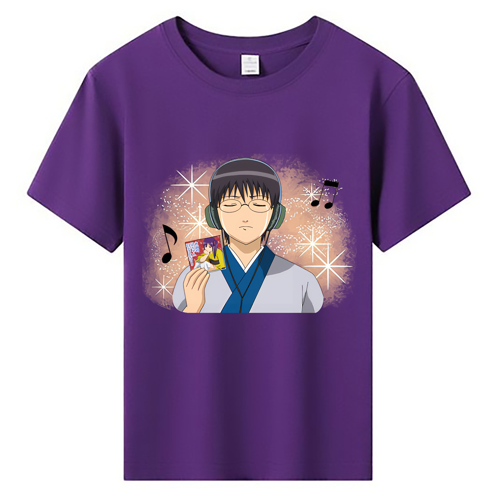 （画像用） ぎんたま 坂田銀時（さかたぎんとき） 神楽 志村新八（しむら しんぱち） GINTAMA Sakata Gintoki Kagura Shimura Shinpachi 綿100％キッズTシャツ（フロントプリント）