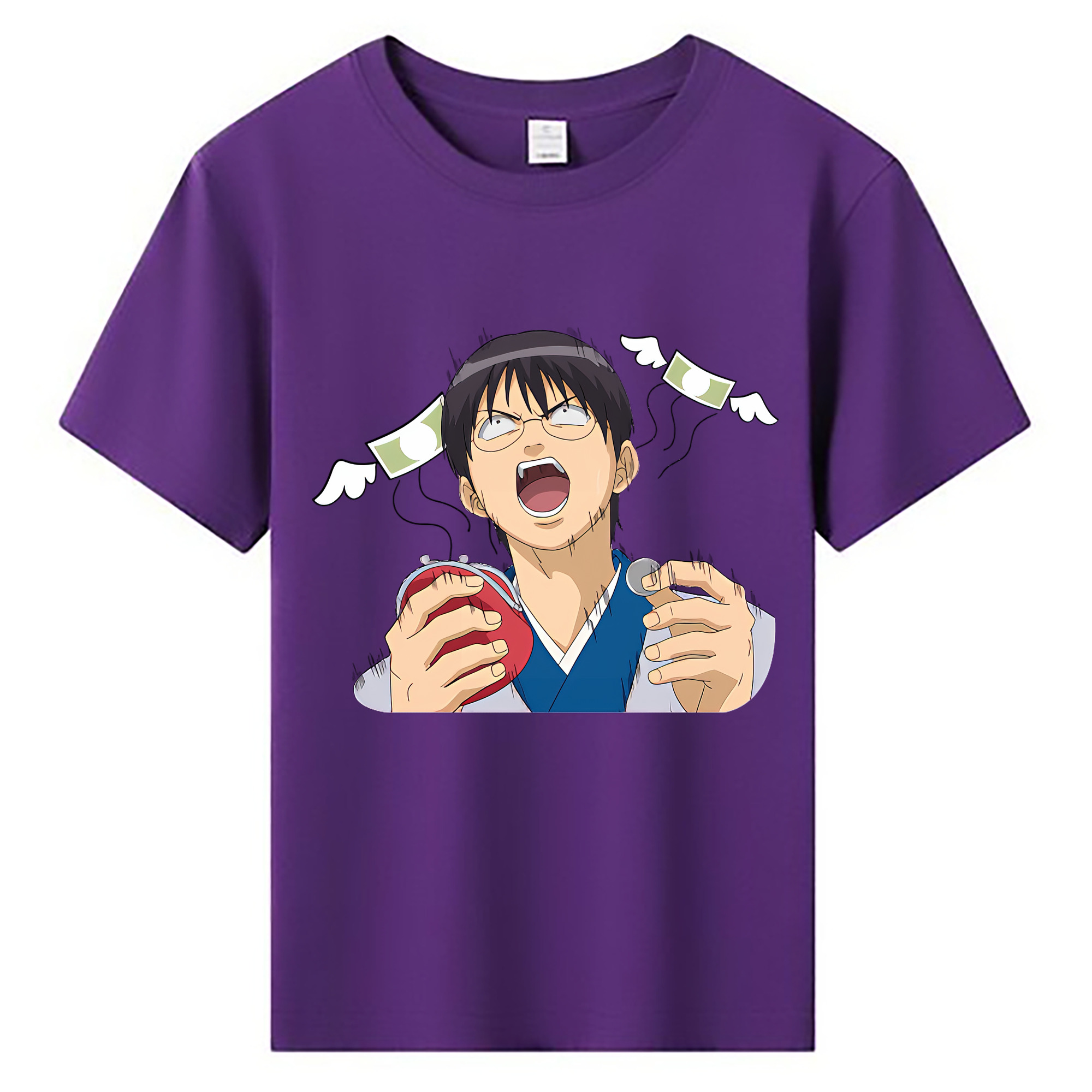 （画像用） ぎんたま 坂田銀時（さかたぎんとき） 神楽 志村新八（しむら しんぱち） GINTAMA Sakata Gintoki Kagura Shimura Shinpachi 綿100％キッズTシャツ（フロントプリント）