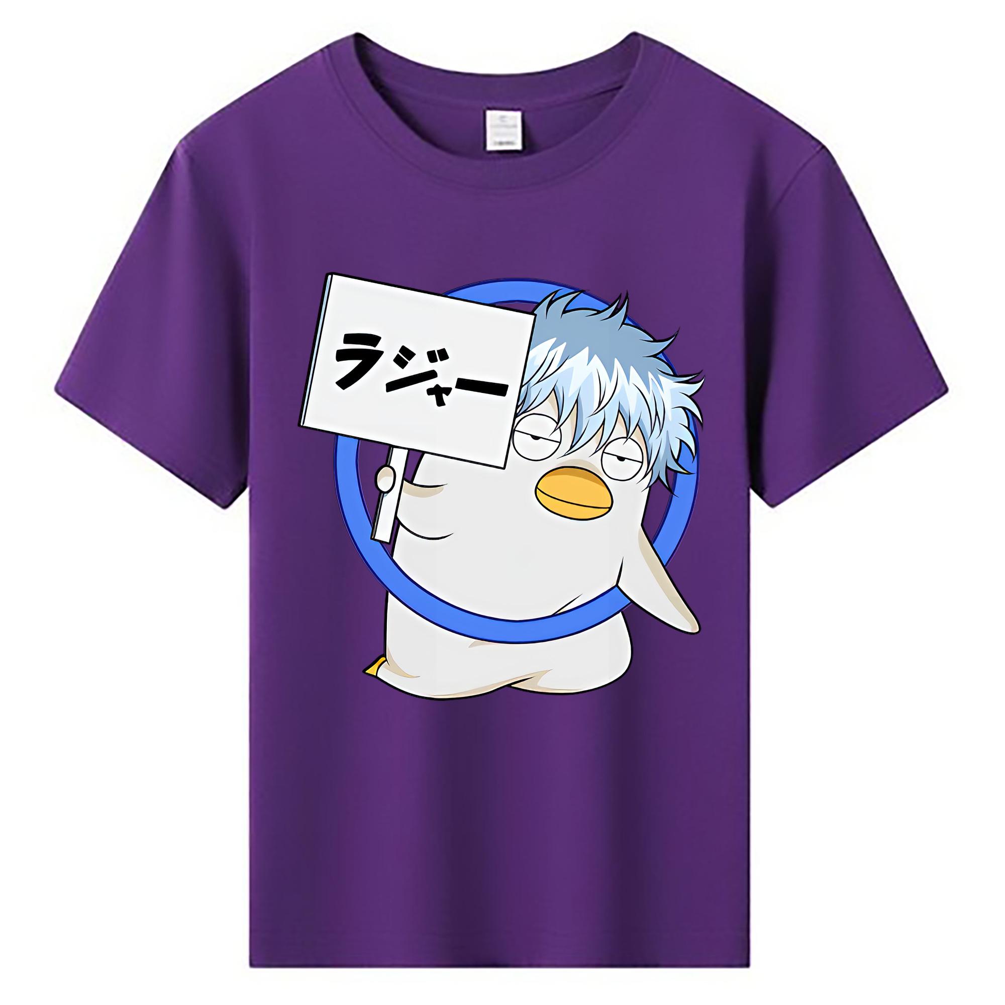 （画像用） ぎんたま 坂田銀時（さかたぎんとき） 神楽 志村新八（しむら しんぱち） GINTAMA Sakata Gintoki Kagura Shimura Shinpachi 綿100％キッズTシャツ（フロントプリント）