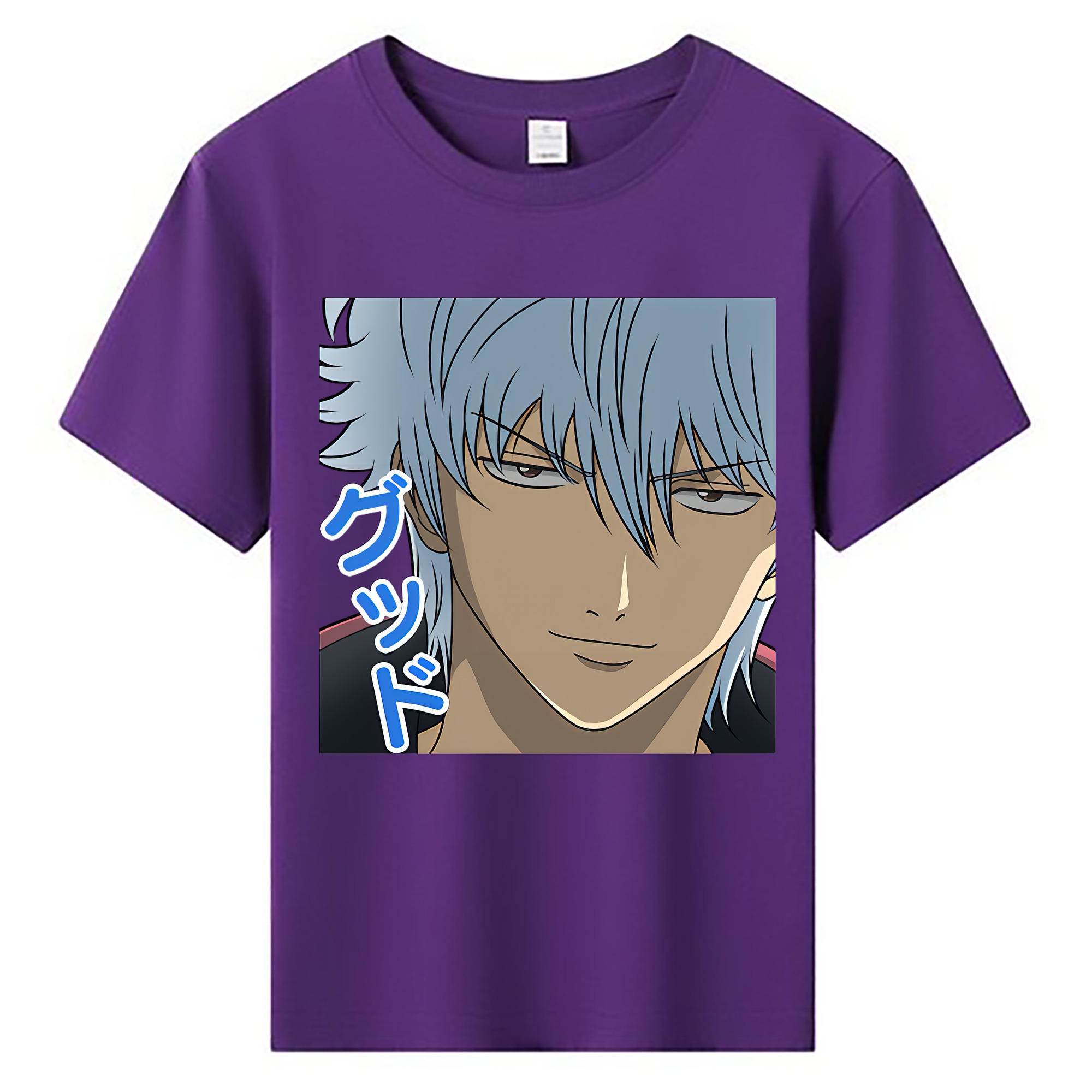 （画像用） ぎんたま 坂田銀時（さかたぎんとき） 神楽 志村新八（しむら しんぱち） GINTAMA Sakata Gintoki Kagura Shimura Shinpachi 綿100％キッズTシャツ（フロントプリント）