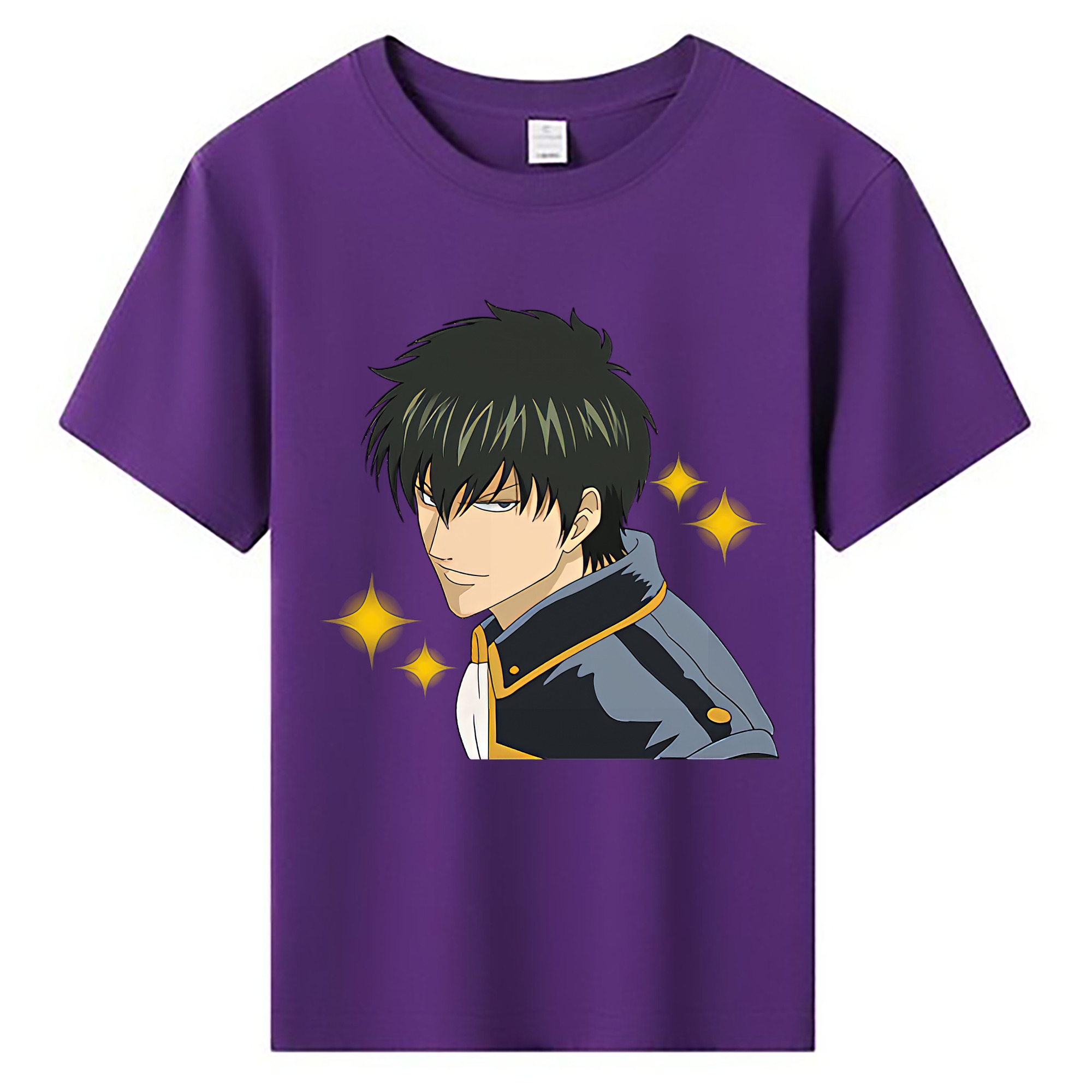 （画像用） ぎんたま 坂田銀時（さかたぎんとき） 神楽 志村新八（しむら しんぱち） GINTAMA Sakata Gintoki Kagura Shimura Shinpachi 綿100％キッズTシャツ（フロントプリント）
