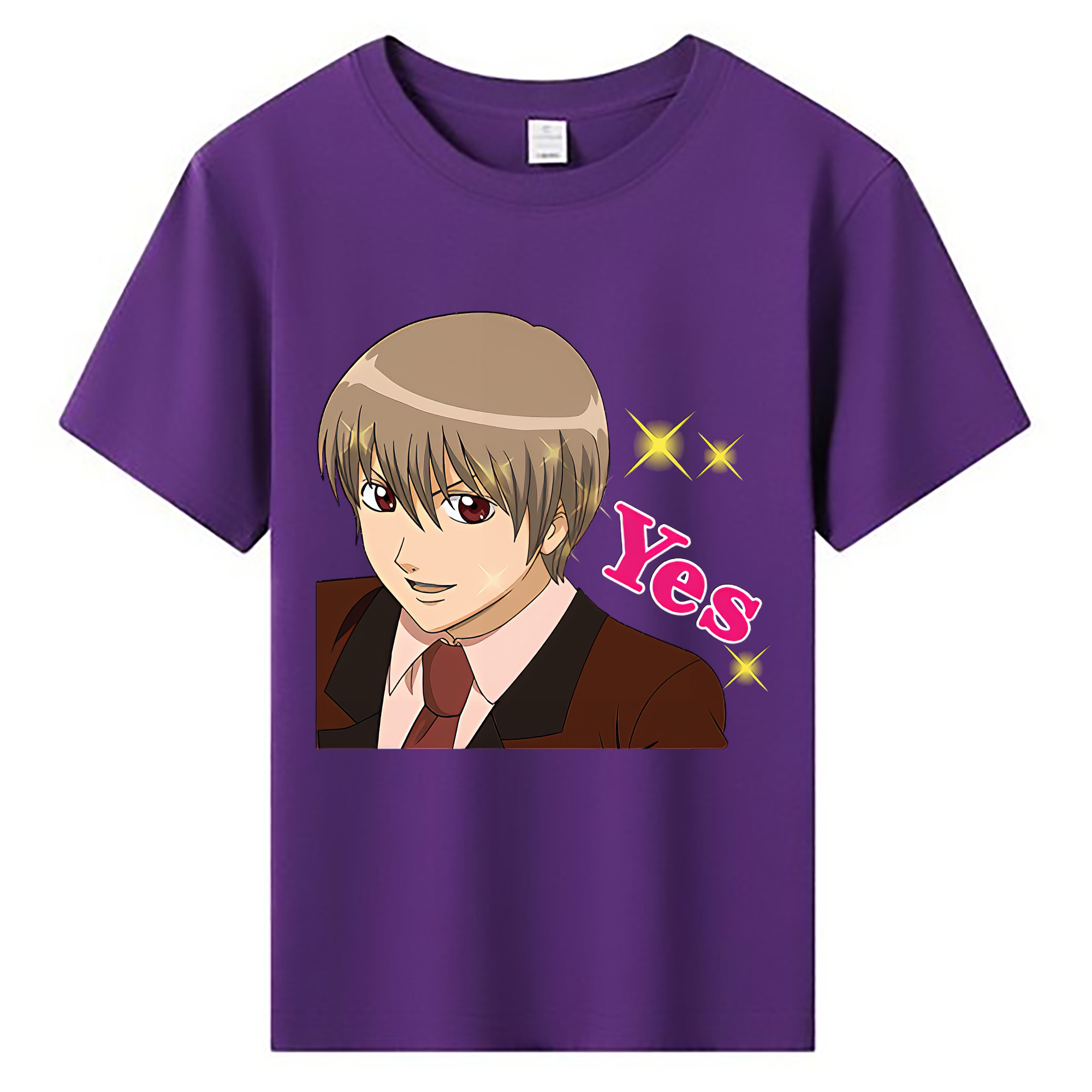 （画像用） ぎんたま 坂田銀時（さかたぎんとき） 神楽 志村新八（しむら しんぱち） GINTAMA Sakata Gintoki Kagura Shimura Shinpachi 綿100％キッズTシャツ（フロントプリント）
