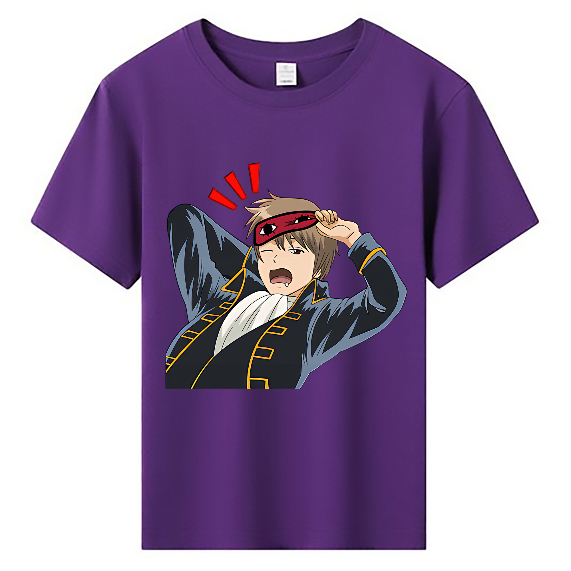 （画像用） ぎんたま 坂田銀時（さかたぎんとき） 神楽 志村新八（しむら しんぱち） GINTAMA Sakata Gintoki Kagura Shimura Shinpachi 綿100％キッズTシャツ（フロントプリント）