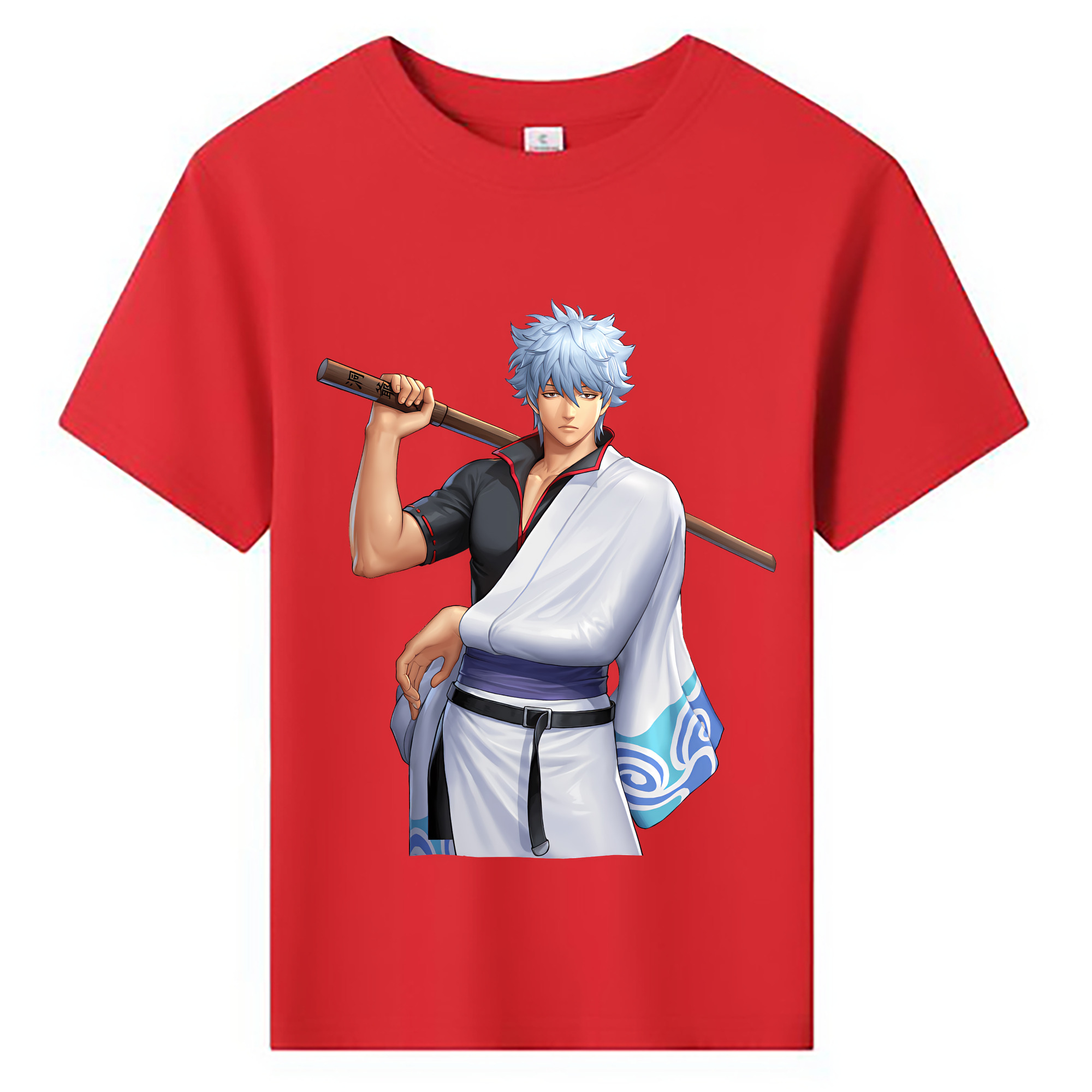 （画像用） ぎんたま 坂田銀時（さかたぎんとき） 神楽 志村新八（しむら しんぱち） GINTAMA Sakata Gintoki Kagura Shimura Shinpachi 綿100％キッズTシャツ（フロントプリント）
