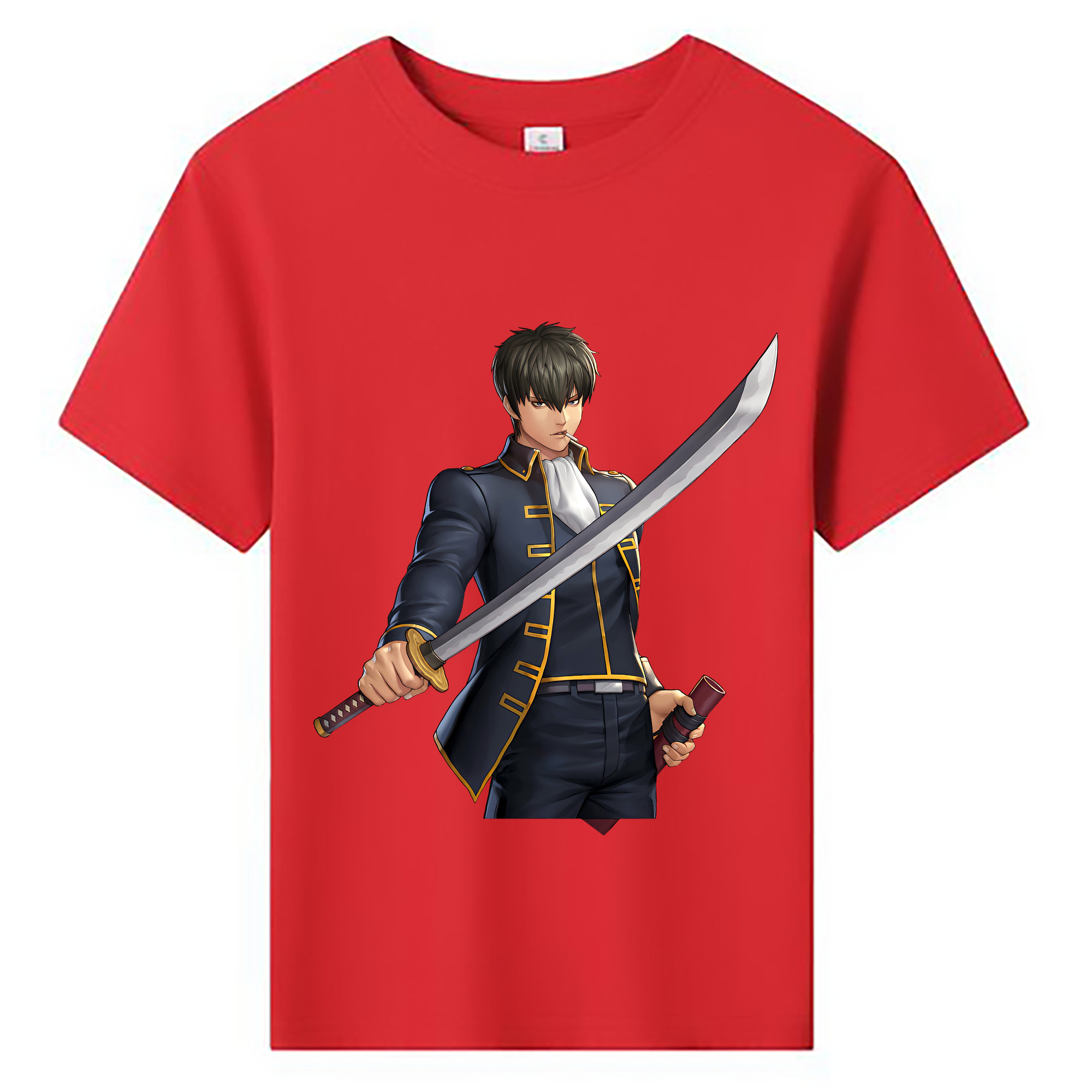 （画像用） ぎんたま 坂田銀時（さかたぎんとき） 神楽 志村新八（しむら しんぱち） GINTAMA Sakata Gintoki Kagura Shimura Shinpachi 綿100％キッズTシャツ（フロントプリント）