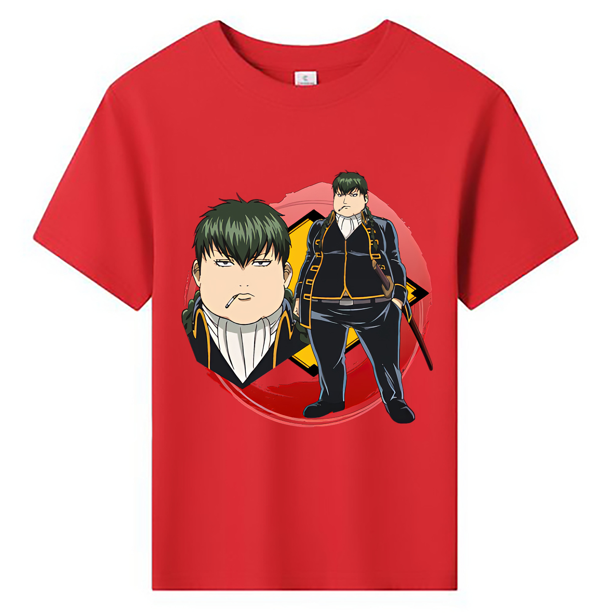 （画像用） ぎんたま 坂田銀時（さかたぎんとき） 神楽 志村新八（しむら しんぱち） GINTAMA Sakata Gintoki Kagura Shimura Shinpachi 綿100％キッズTシャツ（フロントプリント）