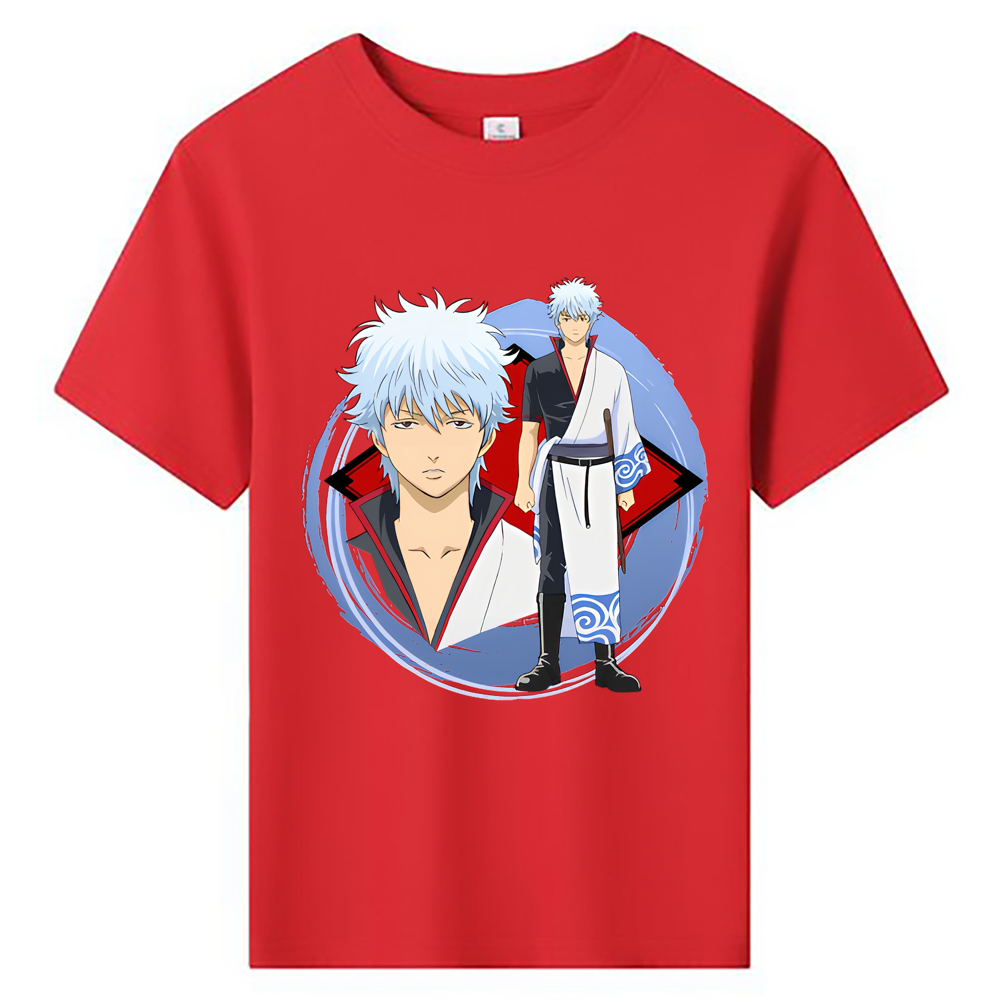 （画像用） ぎんたま 坂田銀時（さかたぎんとき） 神楽 志村新八（しむら しんぱち） GINTAMA Sakata Gintoki Kagura Shimura Shinpachi 綿100％キッズTシャツ（フロントプリント）