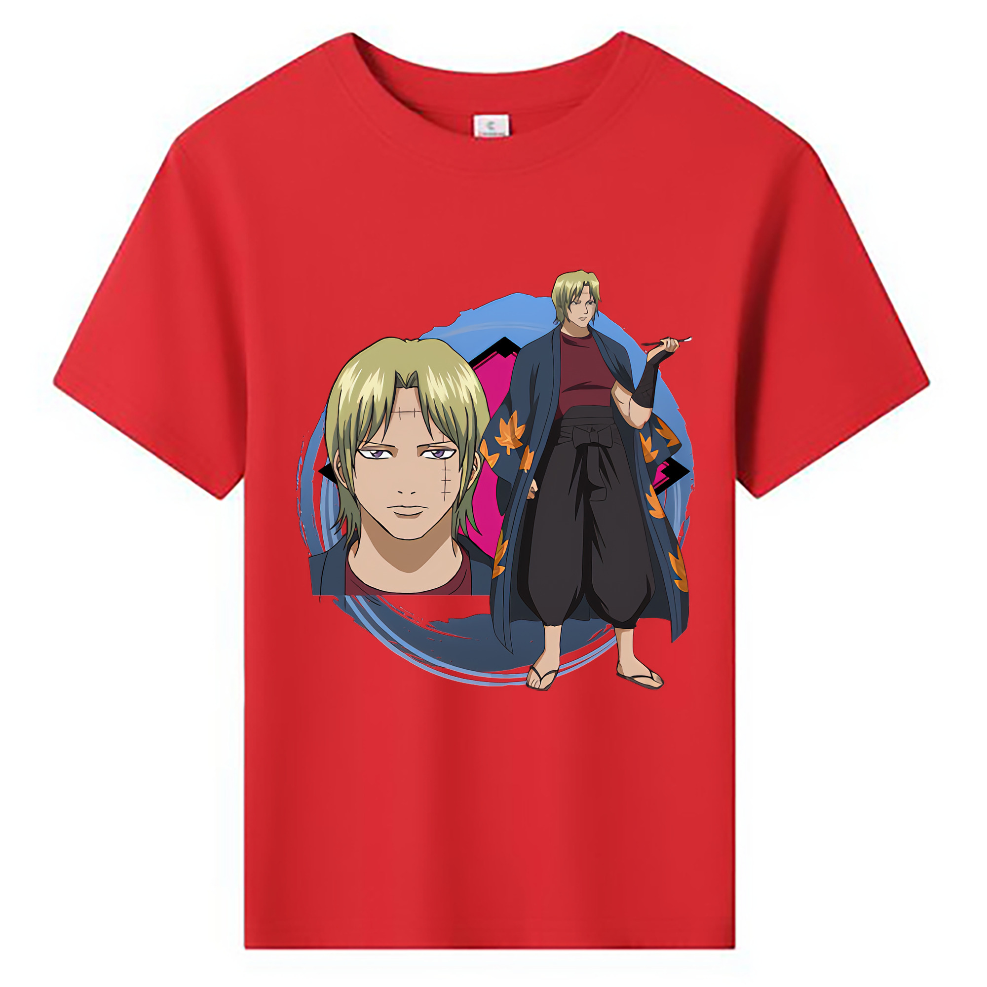 （画像用） ぎんたま 坂田銀時（さかたぎんとき） 神楽 志村新八（しむら しんぱち） GINTAMA Sakata Gintoki Kagura Shimura Shinpachi 綿100％キッズTシャツ（フロントプリント）