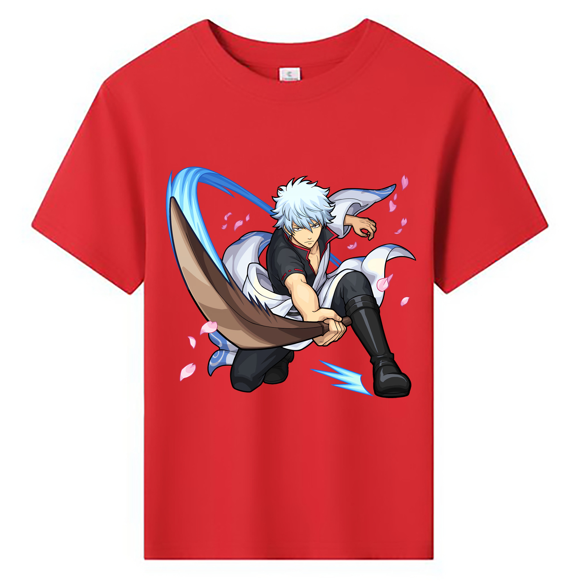 （画像用） ぎんたま 坂田銀時（さかたぎんとき） 神楽 志村新八（しむら しんぱち） GINTAMA Sakata Gintoki Kagura Shimura Shinpachi 綿100％キッズTシャツ（フロントプリント）