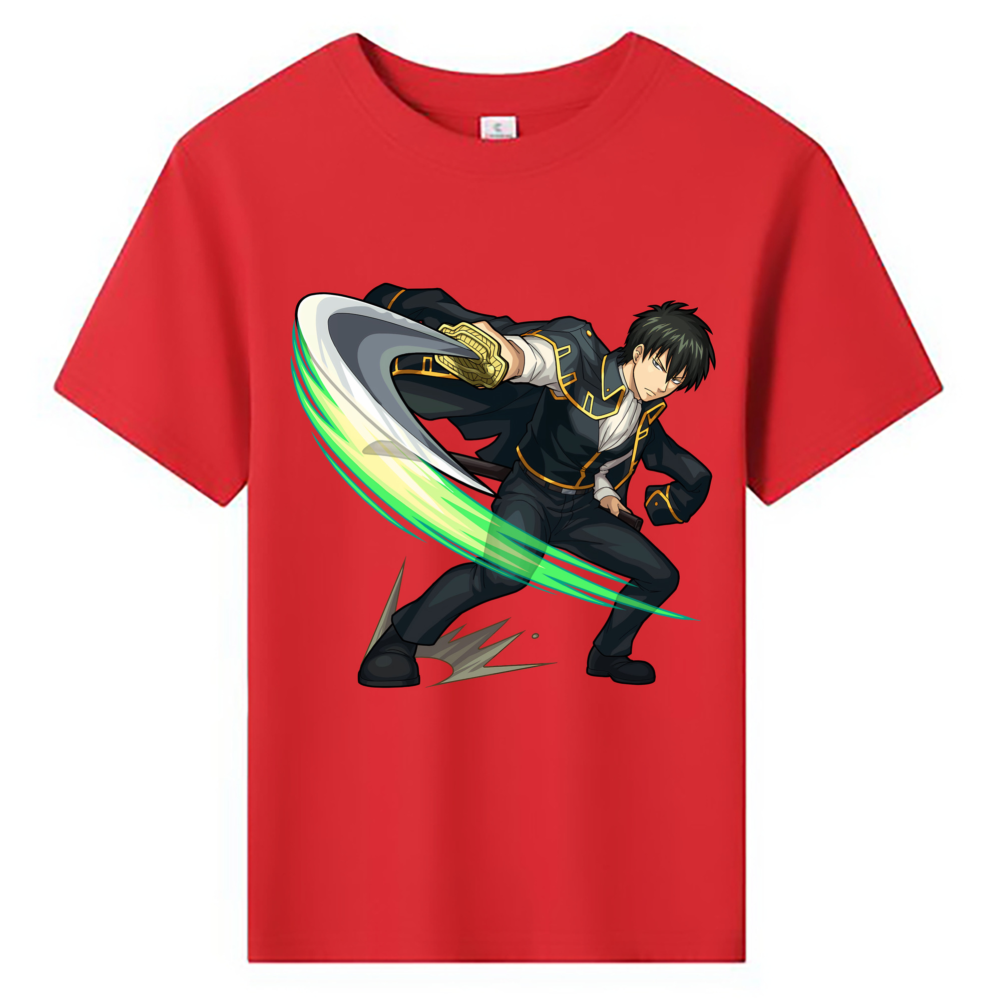 （画像用） ぎんたま 坂田銀時（さかたぎんとき） 神楽 志村新八（しむら しんぱち） GINTAMA Sakata Gintoki Kagura Shimura Shinpachi 綿100％キッズTシャツ（フロントプリント）