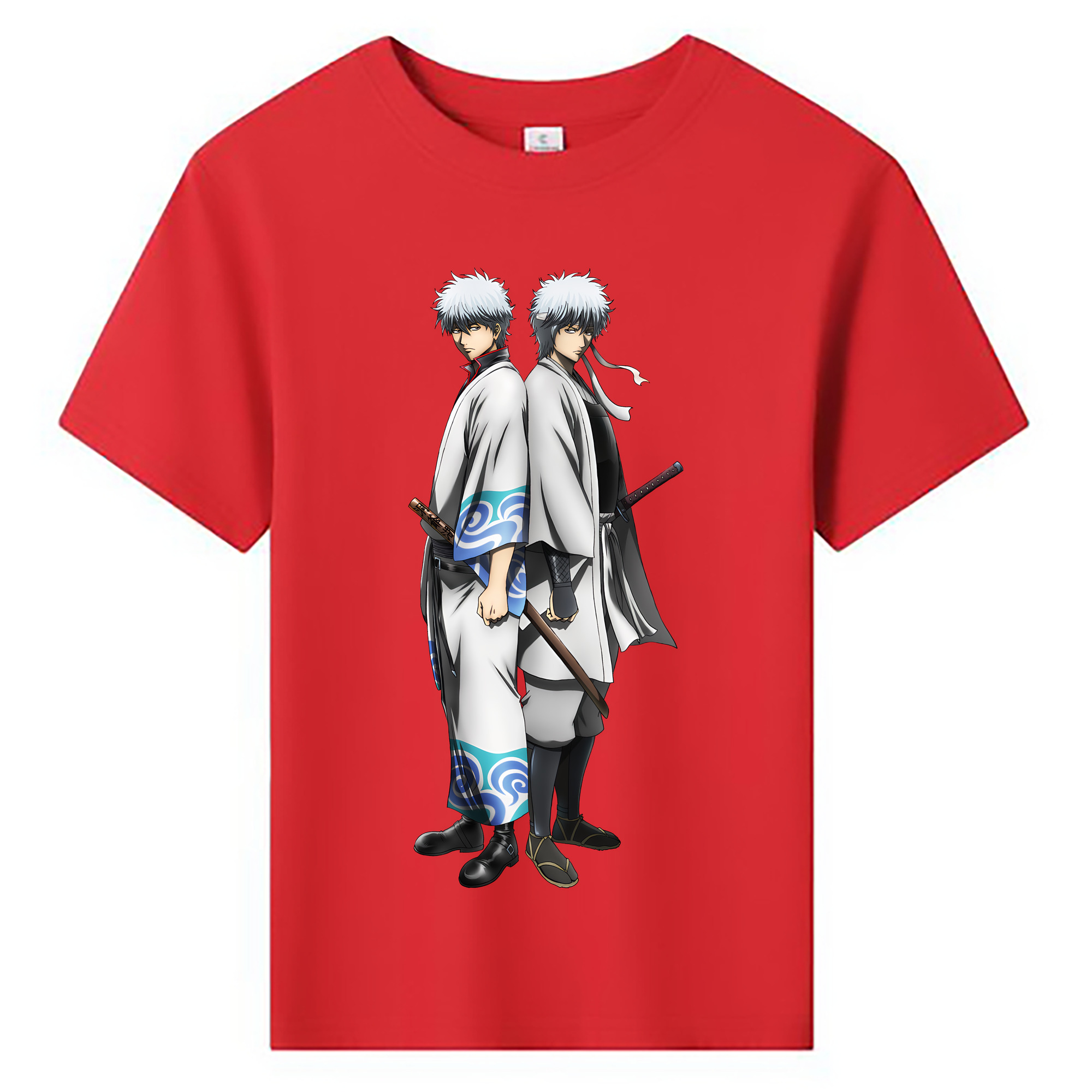 （画像用） ぎんたま 坂田銀時（さかたぎんとき） 神楽 志村新八（しむら しんぱち） GINTAMA Sakata Gintoki Kagura Shimura Shinpachi 綿100％キッズTシャツ（フロントプリント）