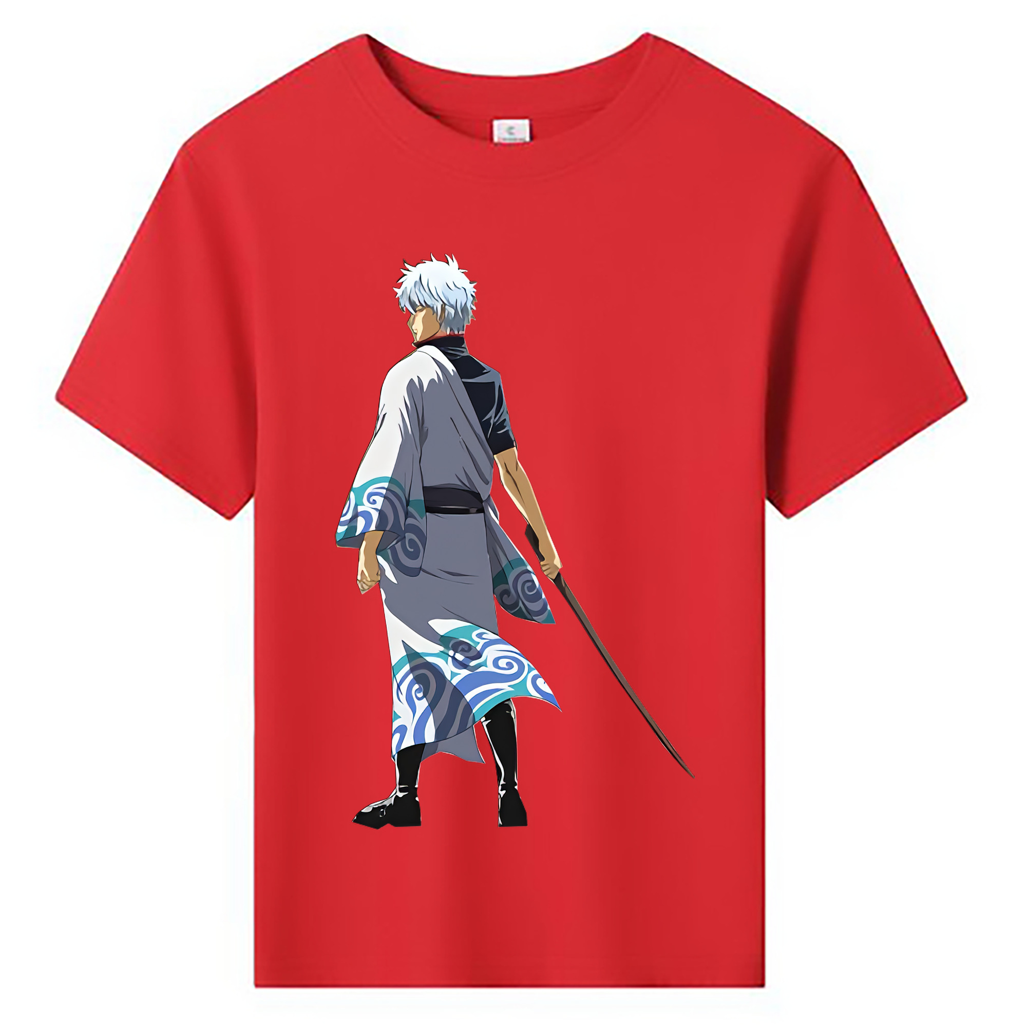 （画像用） ぎんたま 坂田銀時（さかたぎんとき） 神楽 志村新八（しむら しんぱち） GINTAMA Sakata Gintoki Kagura Shimura Shinpachi 綿100％キッズTシャツ（フロントプリント）