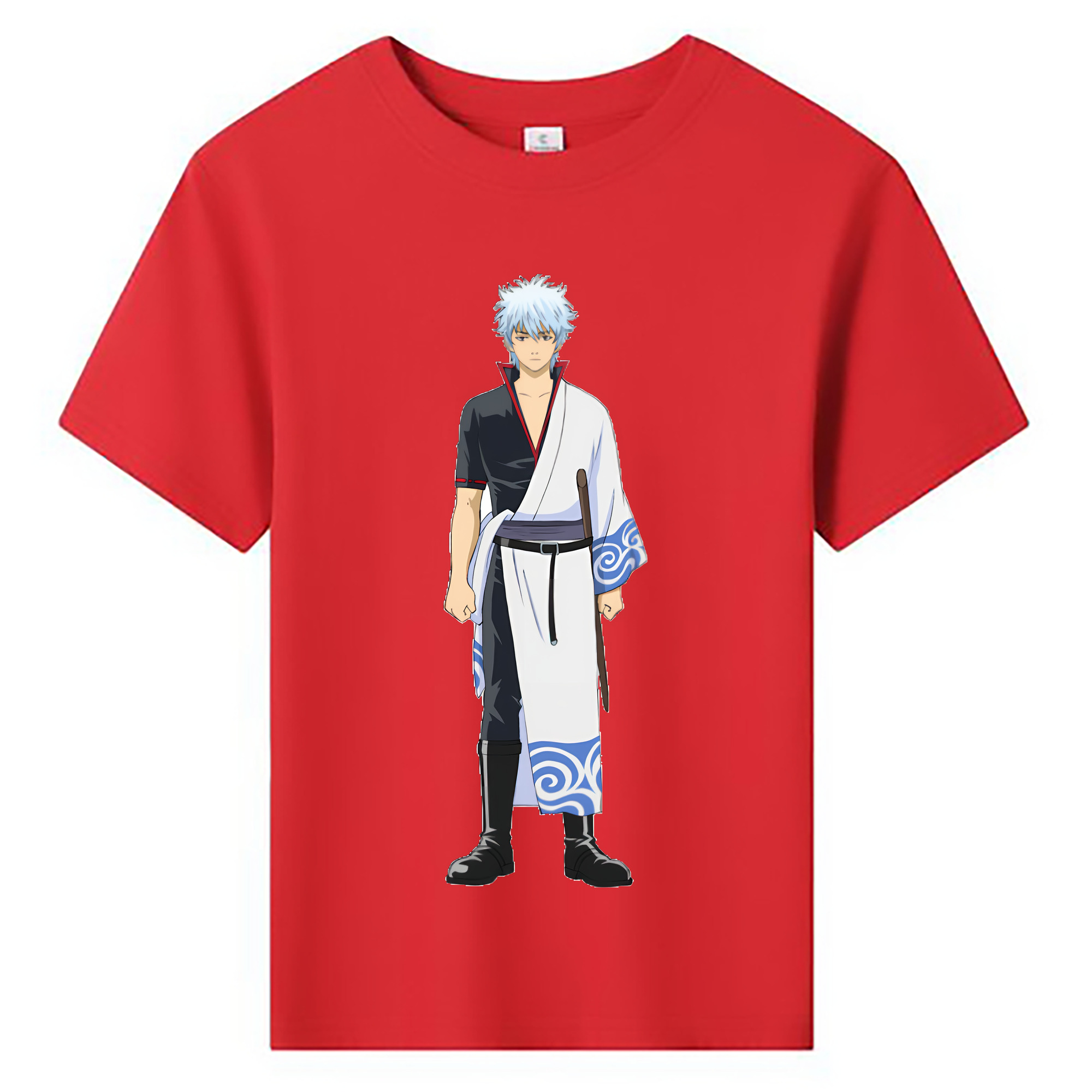 （画像用） ぎんたま 坂田銀時（さかたぎんとき） 神楽 志村新八（しむら しんぱち） GINTAMA Sakata Gintoki Kagura Shimura Shinpachi 綿100％キッズTシャツ（フロントプリント）