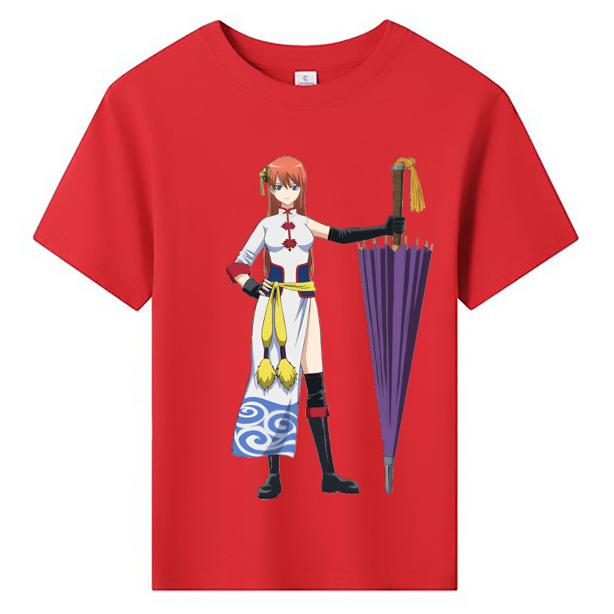 （画像用） ぎんたま 坂田銀時（さかたぎんとき） 神楽 志村新八（しむら しんぱち） GINTAMA Sakata Gintoki Kagura Shimura Shinpachi 綿100％キッズTシャツ（フロントプリント）