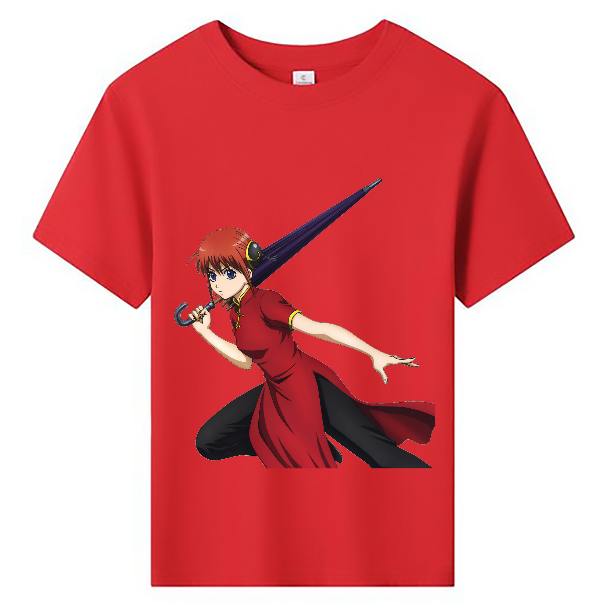 （画像用） ぎんたま 坂田銀時（さかたぎんとき） 神楽 志村新八（しむら しんぱち） GINTAMA Sakata Gintoki Kagura Shimura Shinpachi 綿100％キッズTシャツ（フロントプリント）