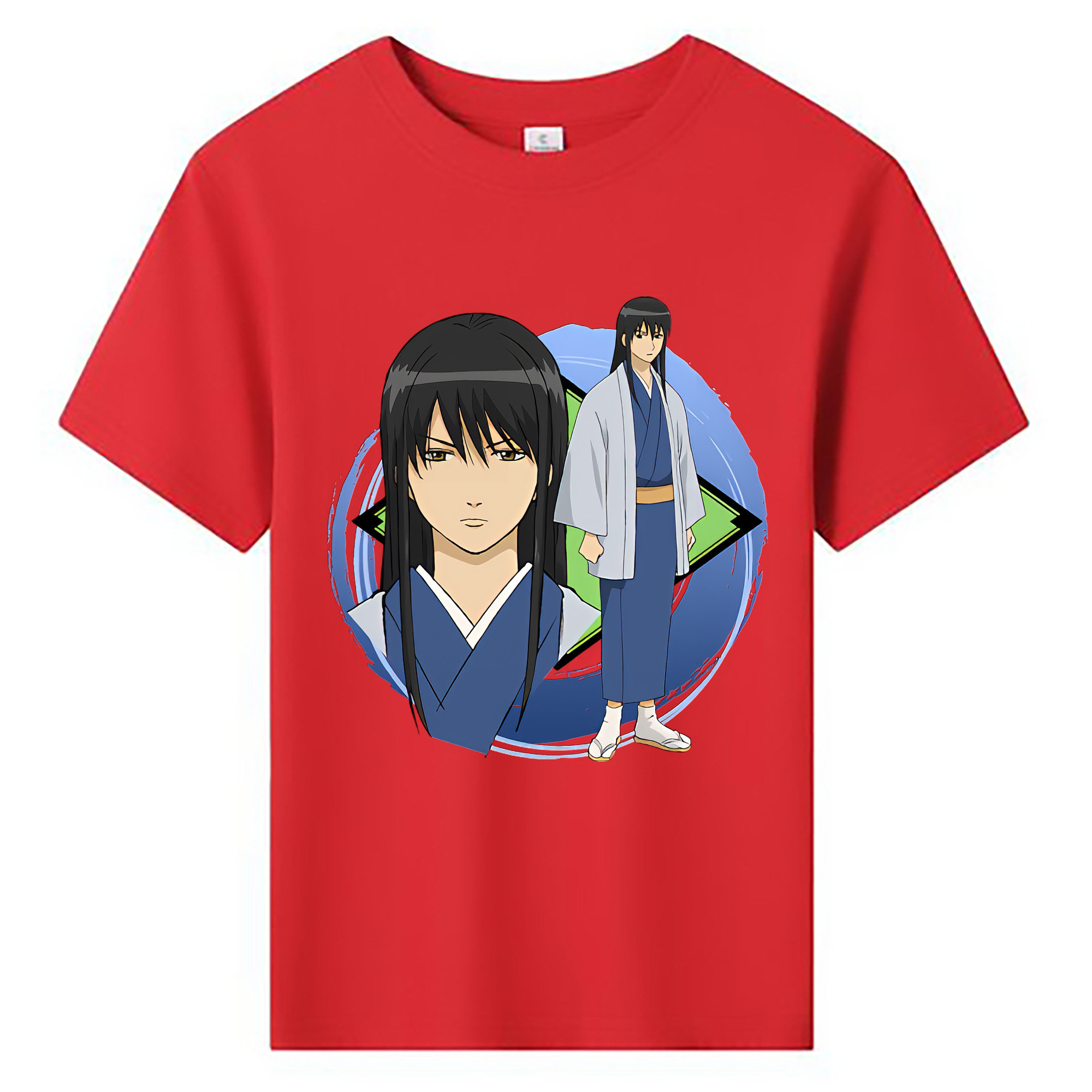 （画像用） ぎんたま 坂田銀時（さかたぎんとき） 神楽 志村新八（しむら しんぱち） GINTAMA Sakata Gintoki Kagura Shimura Shinpachi 綿100％キッズTシャツ（フロントプリント）