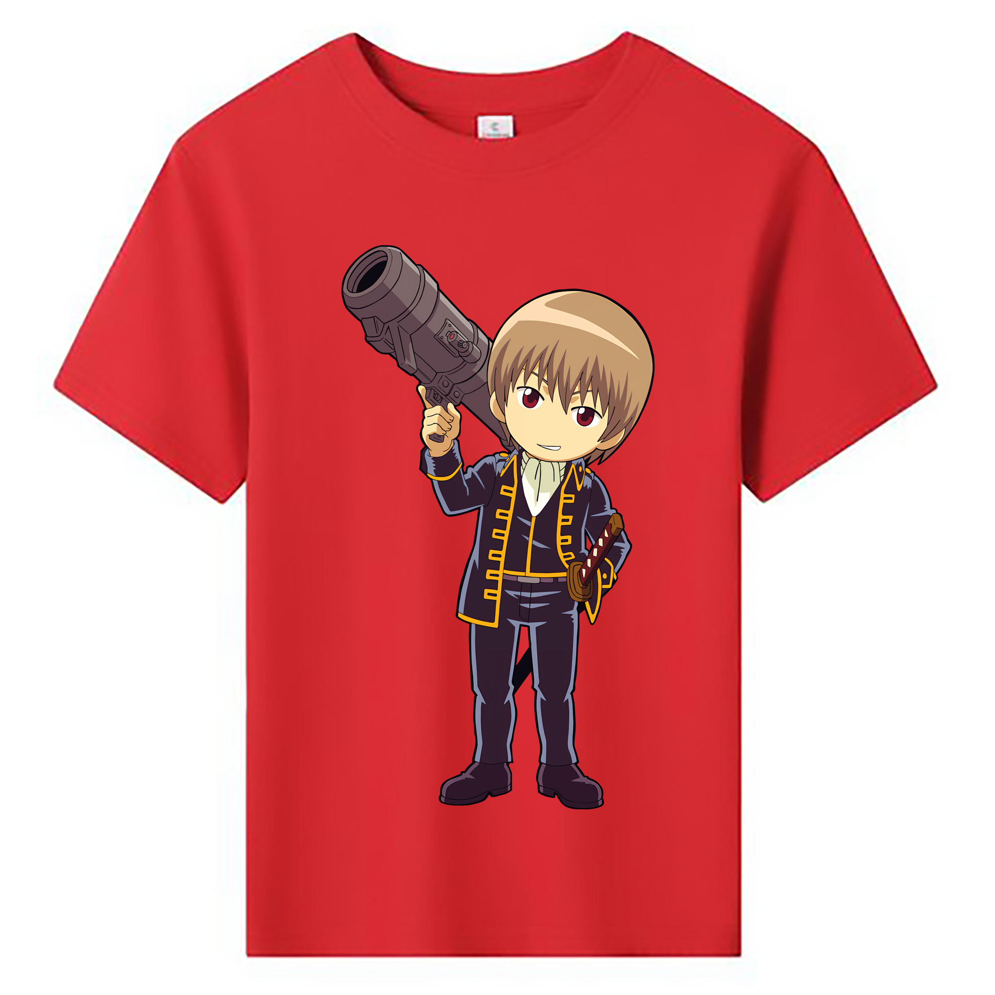 （画像用） ぎんたま 坂田銀時（さかたぎんとき） 神楽 志村新八（しむら しんぱち） GINTAMA Sakata Gintoki Kagura Shimura Shinpachi 綿100％キッズTシャツ（フロントプリント）