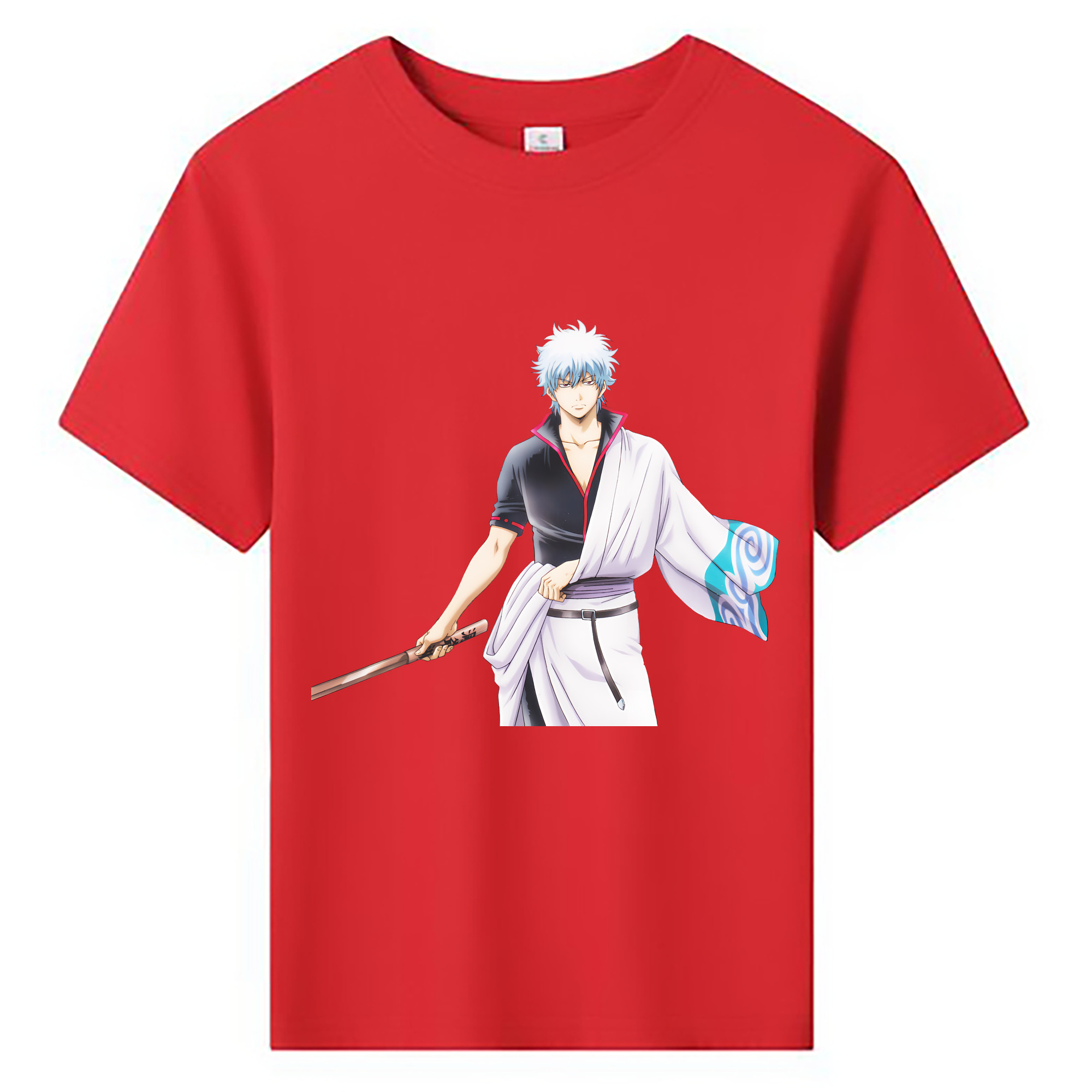 （画像用） ぎんたま 坂田銀時（さかたぎんとき） 神楽 志村新八（しむら しんぱち） GINTAMA Sakata Gintoki Kagura Shimura Shinpachi 綿100％キッズTシャツ（フロントプリント）