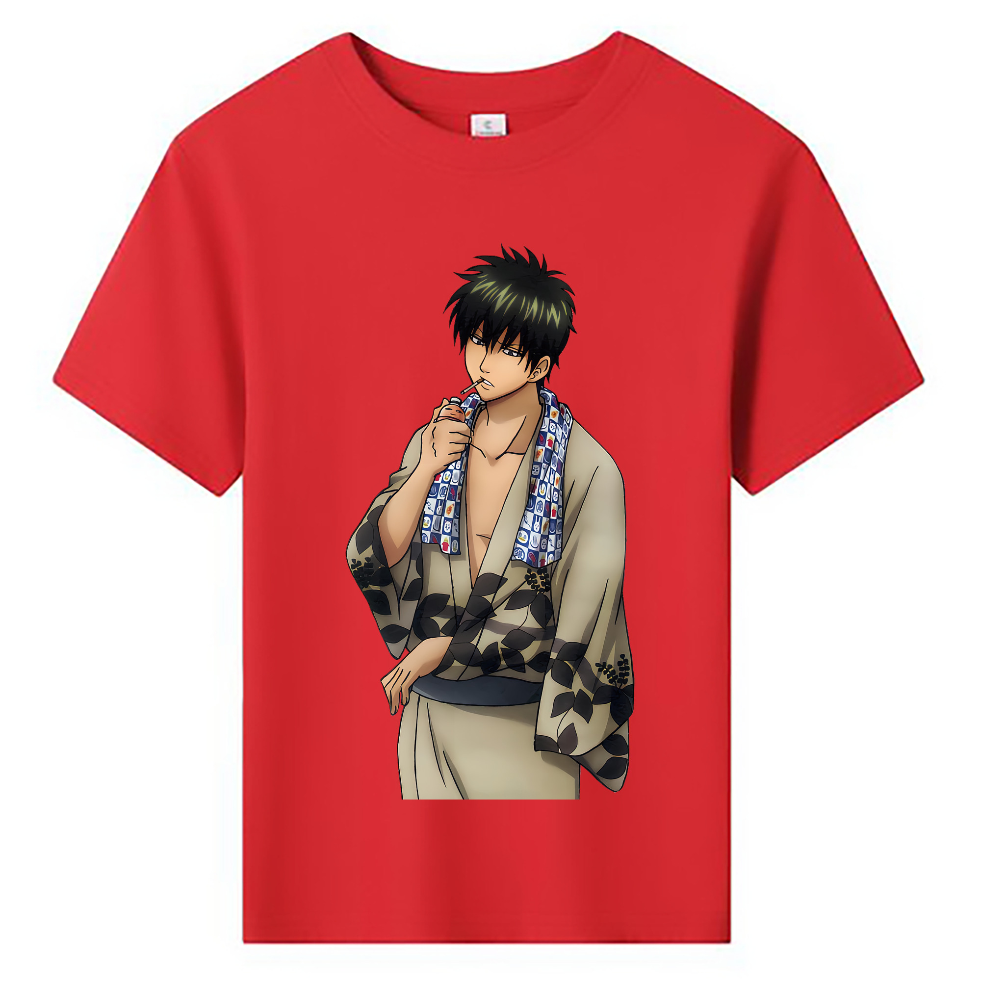（画像用） ぎんたま 坂田銀時（さかたぎんとき） 神楽 志村新八（しむら しんぱち） GINTAMA Sakata Gintoki Kagura Shimura Shinpachi 綿100％キッズTシャツ（フロントプリント）