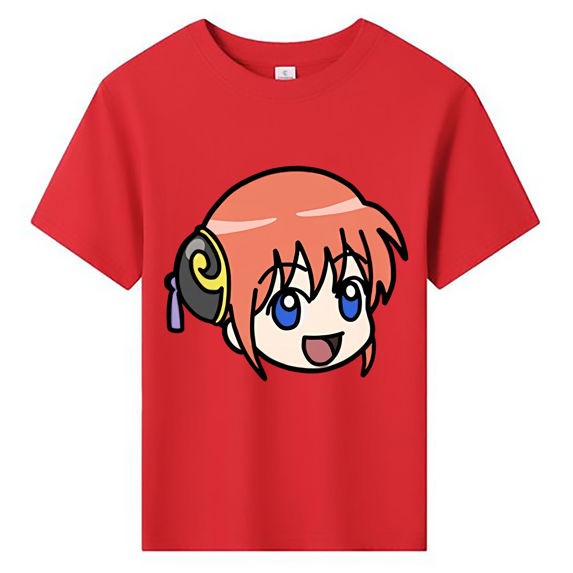 （画像用） ぎんたま 坂田銀時（さかたぎんとき） 神楽 志村新八（しむら しんぱち） GINTAMA Sakata Gintoki Kagura Shimura Shinpachi 綿100％キッズTシャツ（フロントプリント）
