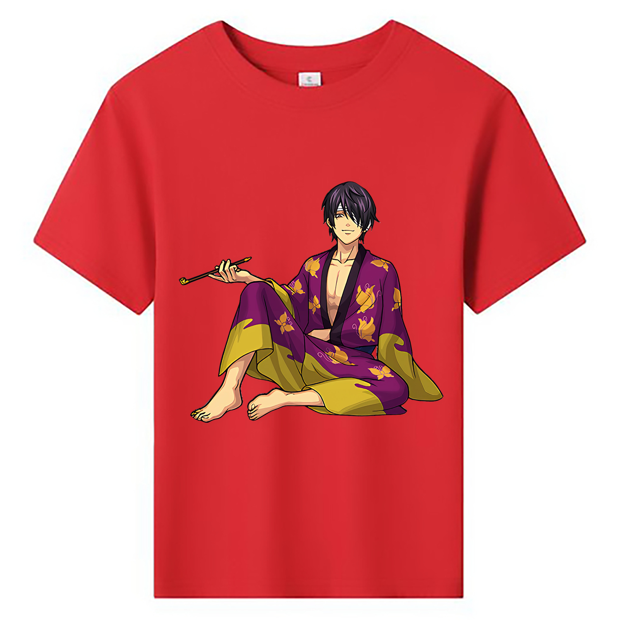 （画像用） ぎんたま 坂田銀時（さかたぎんとき） 神楽 志村新八（しむら しんぱち） GINTAMA Sakata Gintoki Kagura Shimura Shinpachi 綿100％キッズTシャツ（フロントプリント）