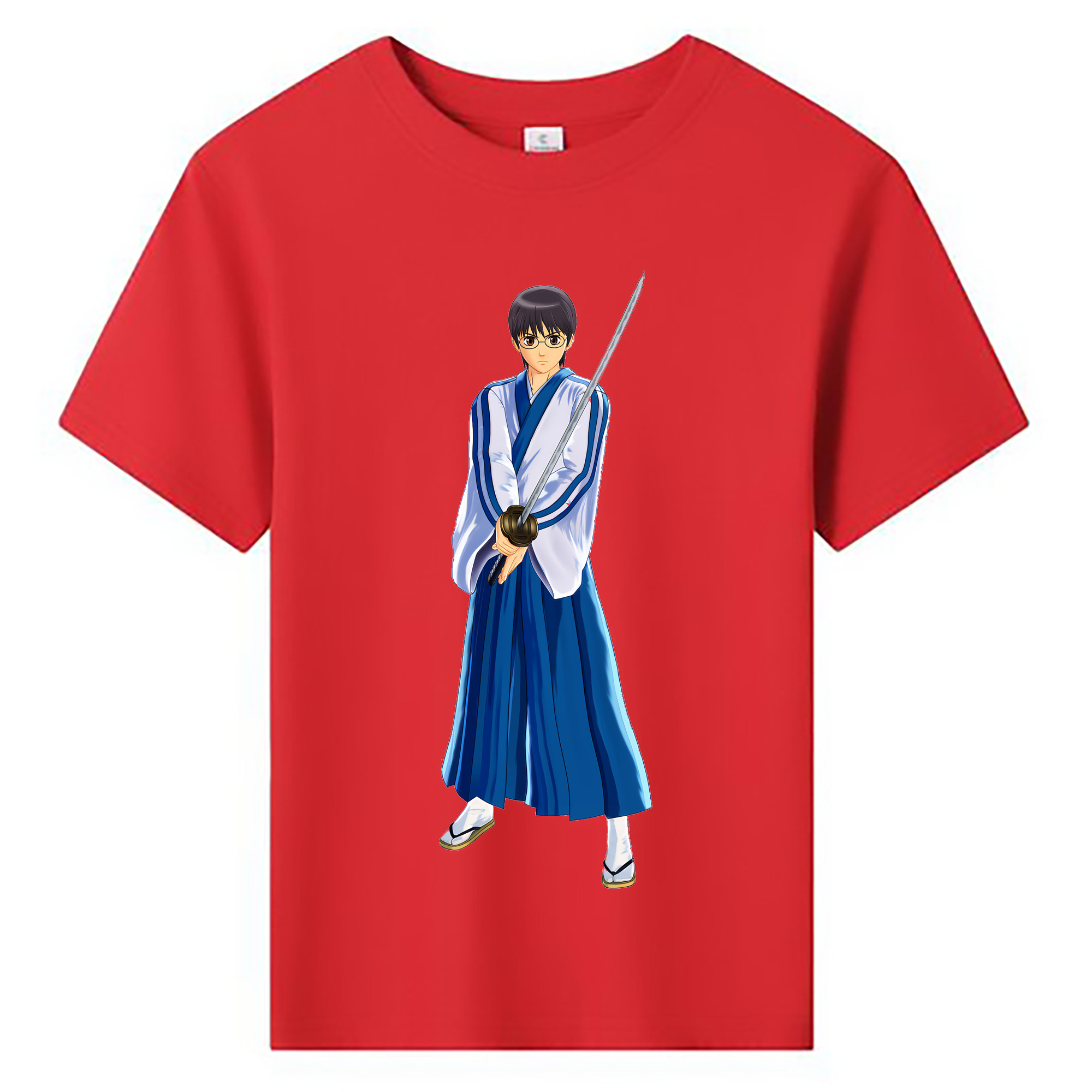 （画像用） ぎんたま 坂田銀時（さかたぎんとき） 神楽 志村新八（しむら しんぱち） GINTAMA Sakata Gintoki Kagura Shimura Shinpachi 綿100％キッズTシャツ（フロントプリント）