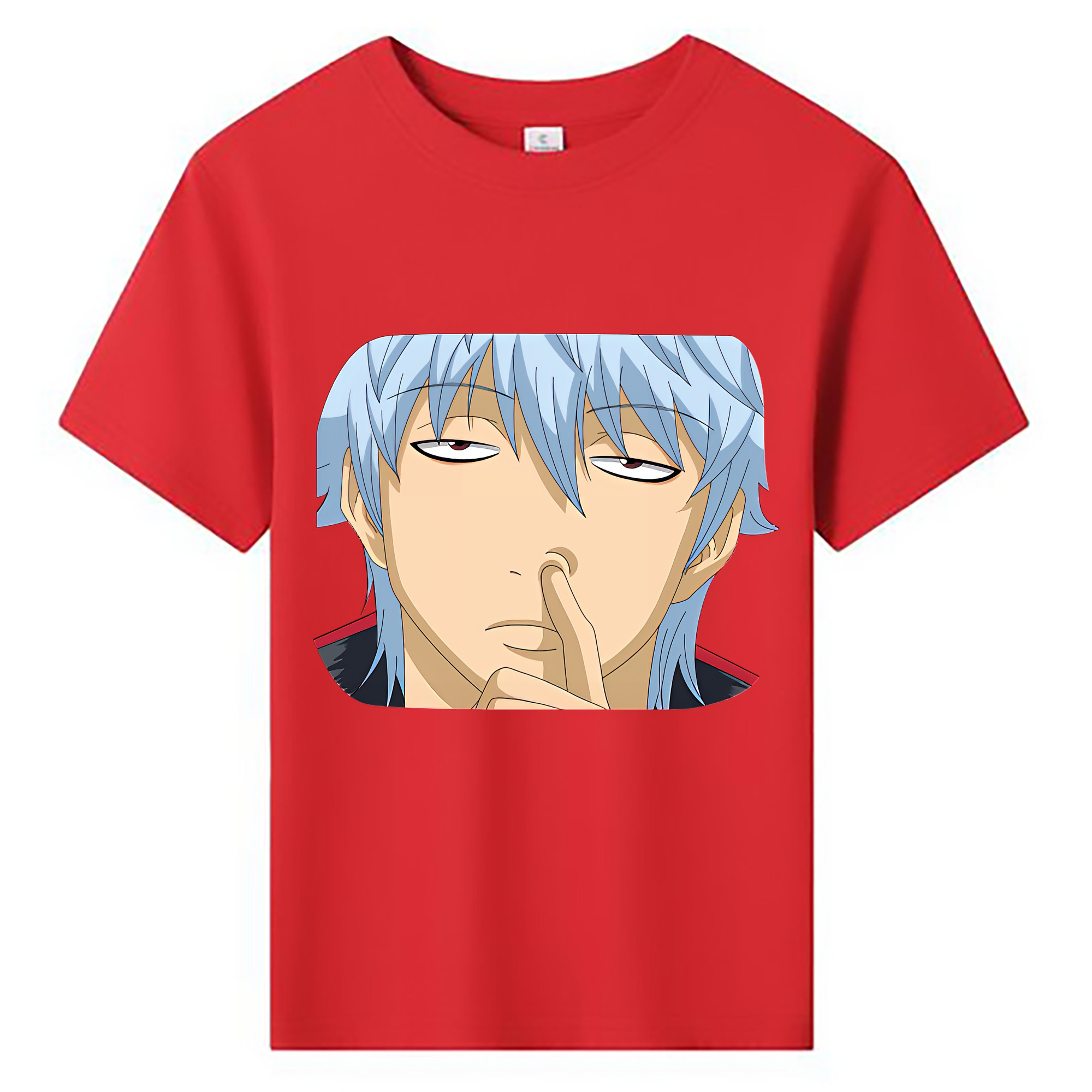 （画像用） ぎんたま 坂田銀時（さかたぎんとき） 神楽 志村新八（しむら しんぱち） GINTAMA Sakata Gintoki Kagura Shimura Shinpachi 綿100％キッズTシャツ（フロントプリント）