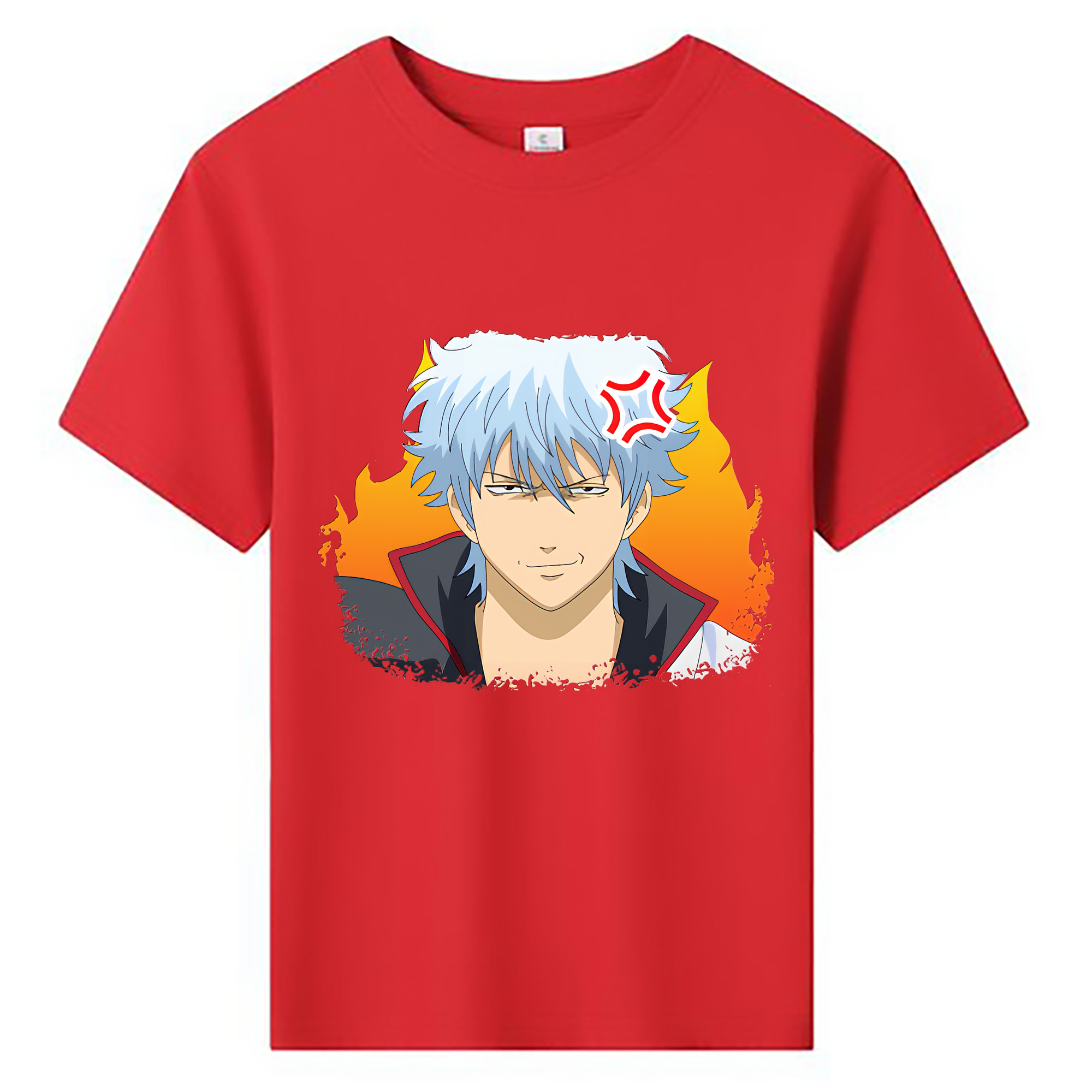 （画像用） ぎんたま 坂田銀時（さかたぎんとき） 神楽 志村新八（しむら しんぱち） GINTAMA Sakata Gintoki Kagura Shimura Shinpachi 綿100％キッズTシャツ（フロントプリント）