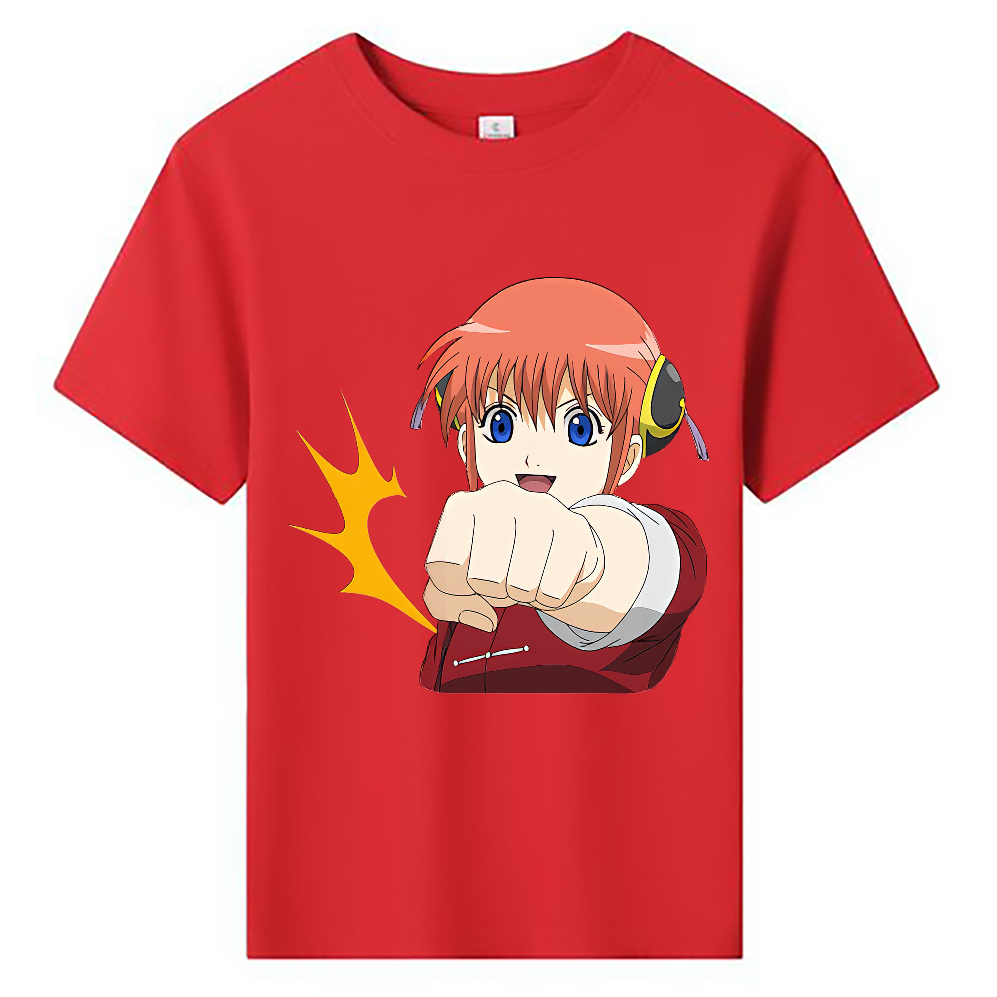 （画像用） ぎんたま 坂田銀時（さかたぎんとき） 神楽 志村新八（しむら しんぱち） GINTAMA Sakata Gintoki Kagura Shimura Shinpachi 綿100％キッズTシャツ（フロントプリント）