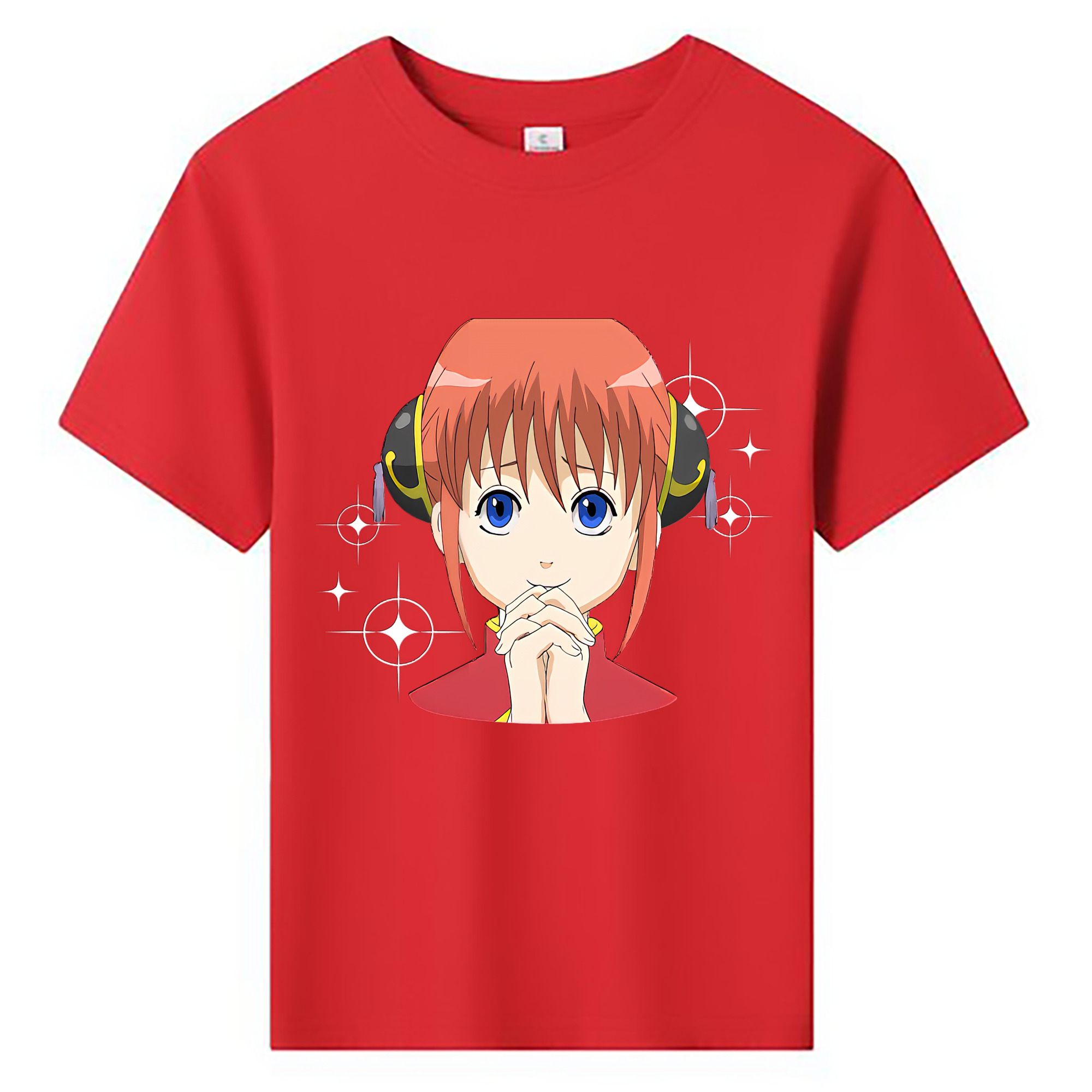 （画像用） ぎんたま 坂田銀時（さかたぎんとき） 神楽 志村新八（しむら しんぱち） GINTAMA Sakata Gintoki Kagura Shimura Shinpachi 綿100％キッズTシャツ（フロントプリント）
