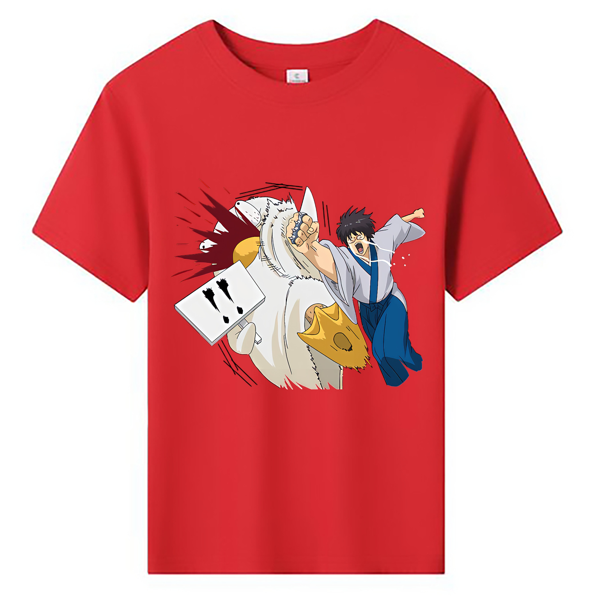 （画像用） ぎんたま 坂田銀時（さかたぎんとき） 神楽 志村新八（しむら しんぱち） GINTAMA Sakata Gintoki Kagura Shimura Shinpachi 綿100％キッズTシャツ（フロントプリント）