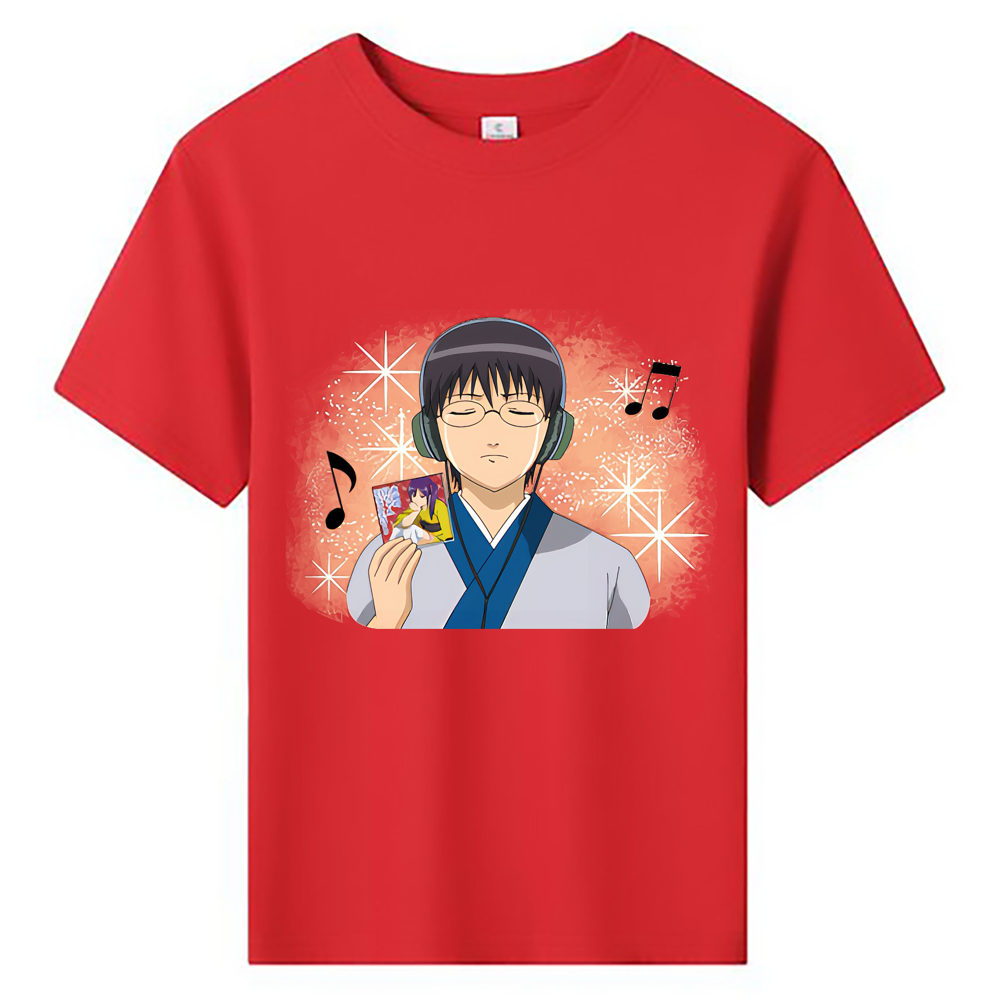 （画像用） ぎんたま 坂田銀時（さかたぎんとき） 神楽 志村新八（しむら しんぱち） GINTAMA Sakata Gintoki Kagura Shimura Shinpachi 綿100％キッズTシャツ（フロントプリント）