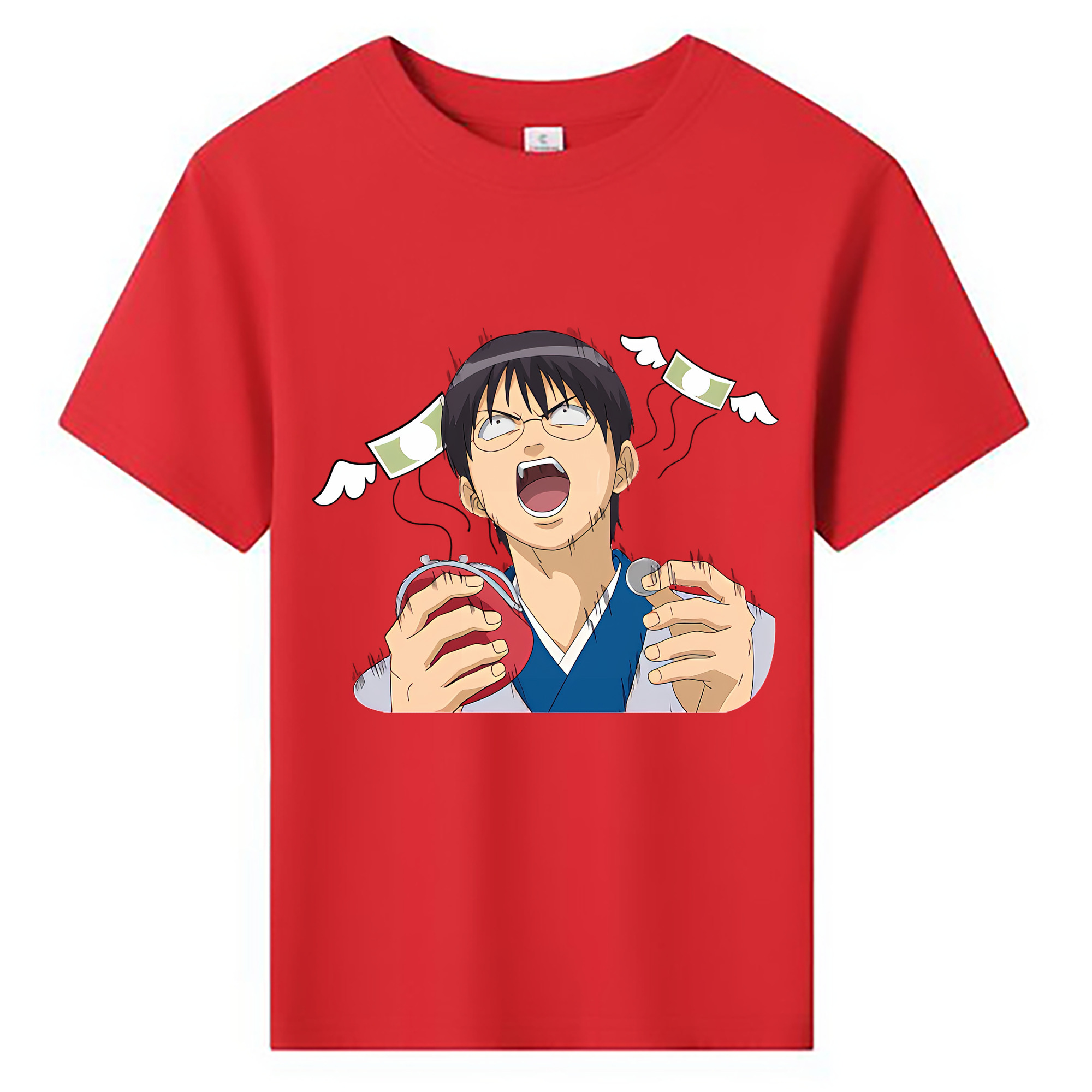 （画像用） ぎんたま 坂田銀時（さかたぎんとき） 神楽 志村新八（しむら しんぱち） GINTAMA Sakata Gintoki Kagura Shimura Shinpachi 綿100％キッズTシャツ（フロントプリント）