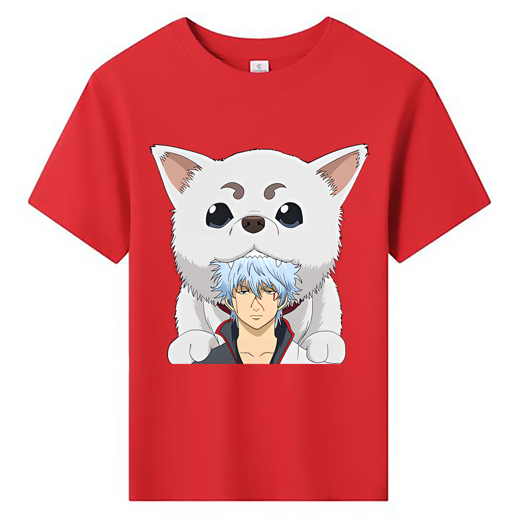（画像用） ぎんたま 坂田銀時（さかたぎんとき） 神楽 志村新八（しむら しんぱち） GINTAMA Sakata Gintoki Kagura Shimura Shinpachi 綿100％キッズTシャツ（フロントプリント）