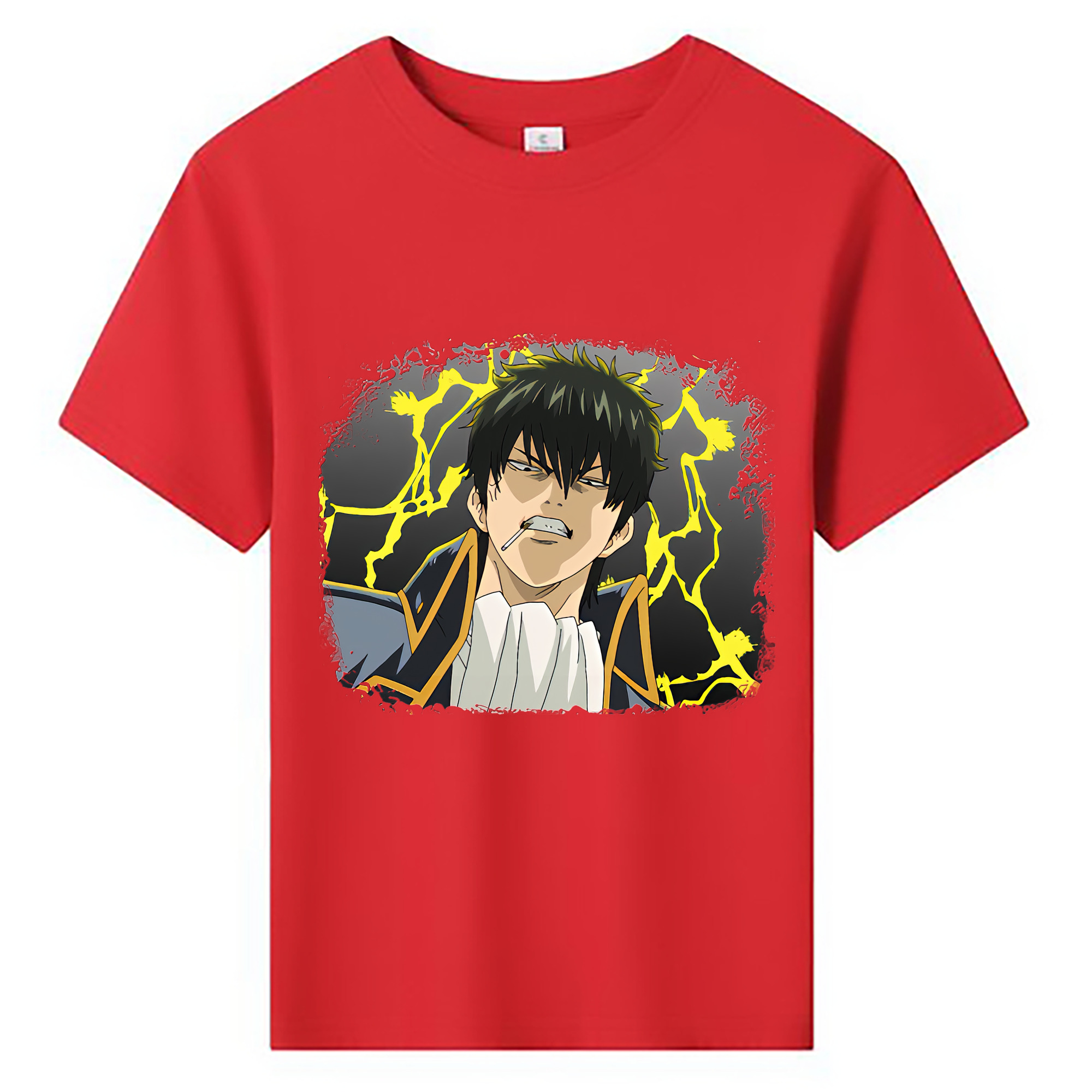 （画像用） ぎんたま 坂田銀時（さかたぎんとき） 神楽 志村新八（しむら しんぱち） GINTAMA Sakata Gintoki Kagura Shimura Shinpachi 綿100％キッズTシャツ（フロントプリント）
