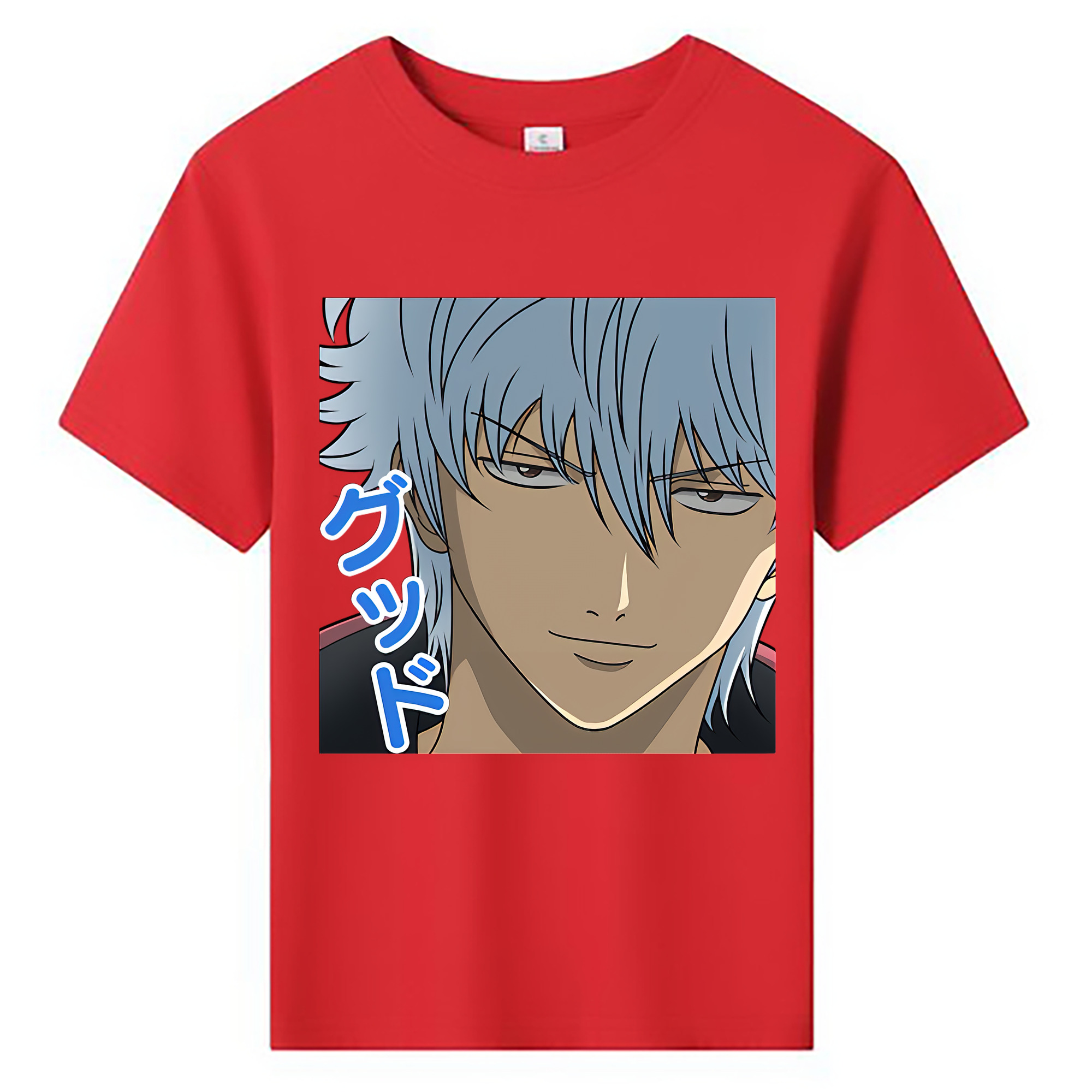 （画像用） ぎんたま 坂田銀時（さかたぎんとき） 神楽 志村新八（しむら しんぱち） GINTAMA Sakata Gintoki Kagura Shimura Shinpachi 綿100％キッズTシャツ（フロントプリント）