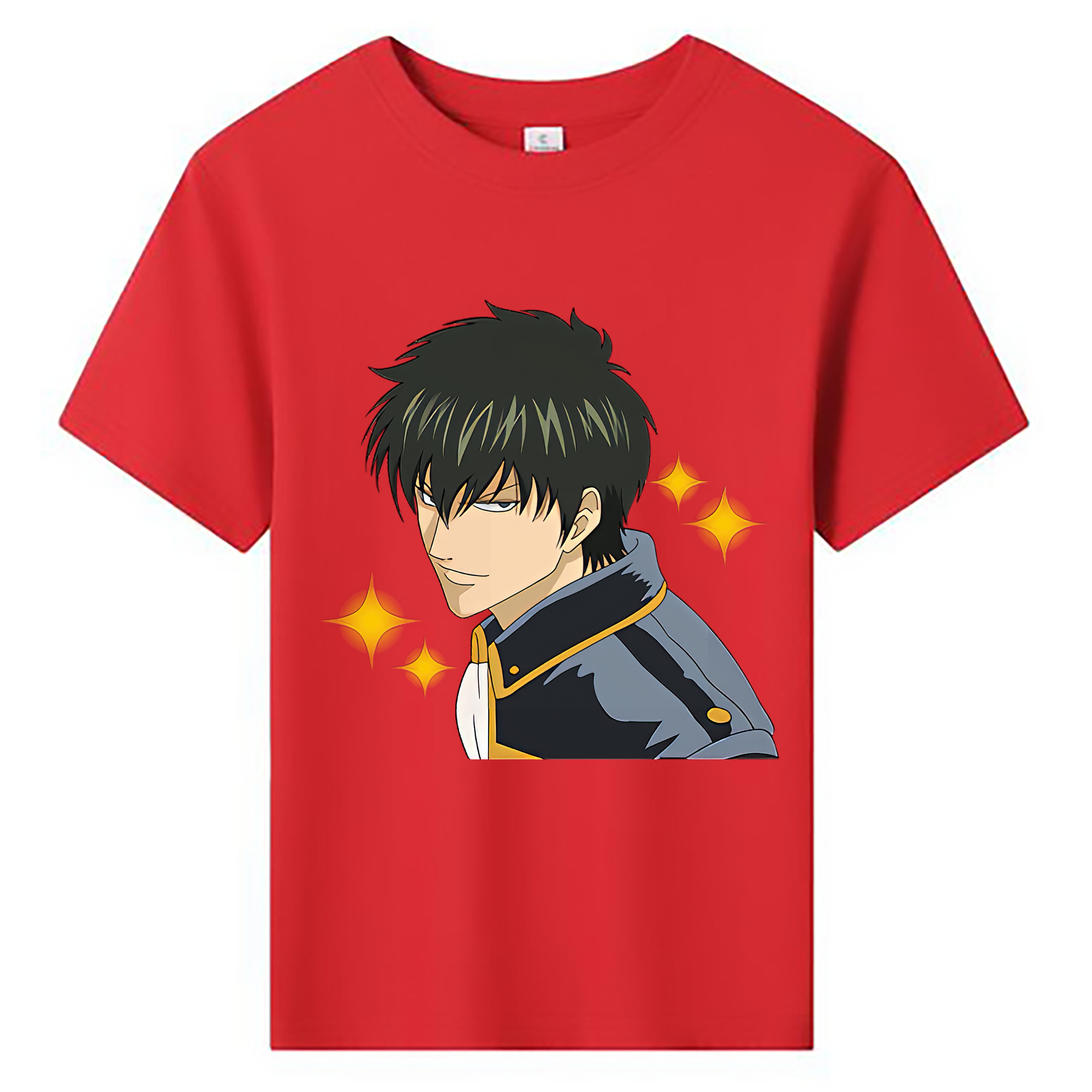 （画像用） ぎんたま 坂田銀時（さかたぎんとき） 神楽 志村新八（しむら しんぱち） GINTAMA Sakata Gintoki Kagura Shimura Shinpachi 綿100％キッズTシャツ（フロントプリント）