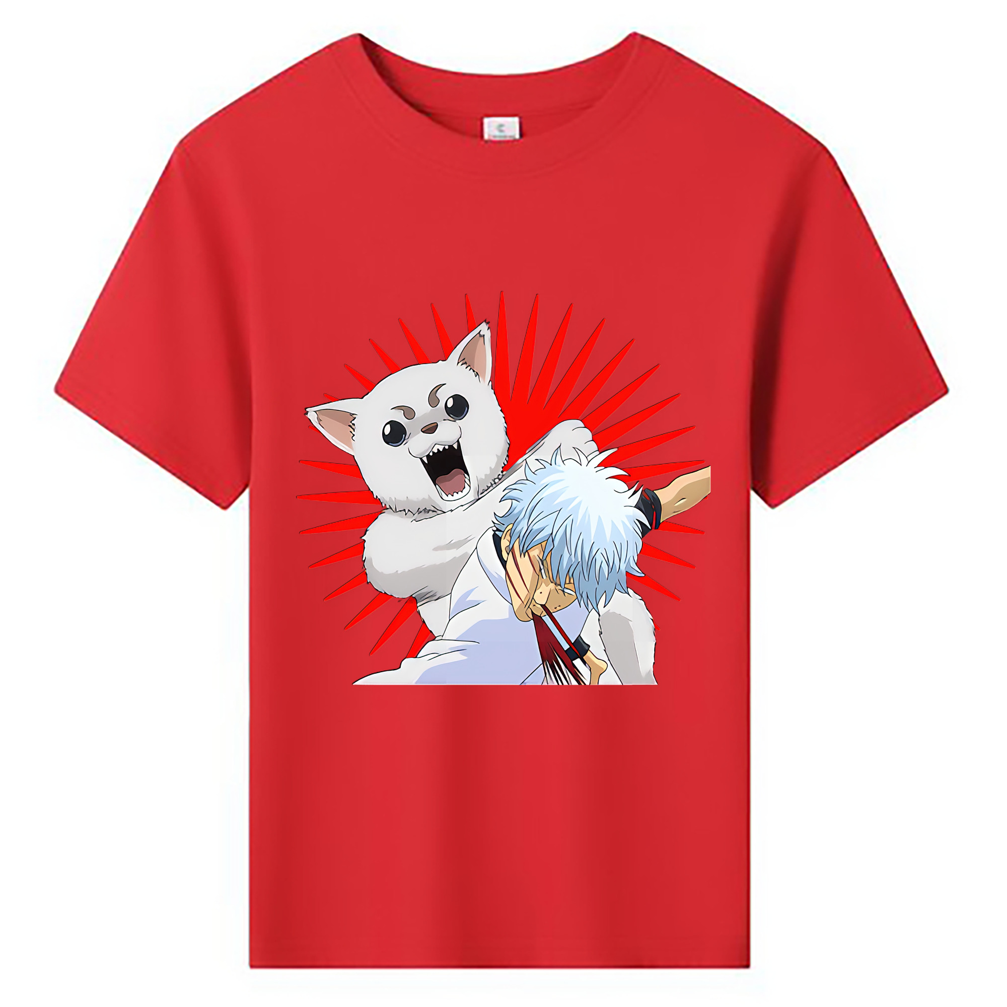 （画像用） ぎんたま 坂田銀時（さかたぎんとき） 神楽 志村新八（しむら しんぱち） GINTAMA Sakata Gintoki Kagura Shimura Shinpachi 綿100％キッズTシャツ（フロントプリント）