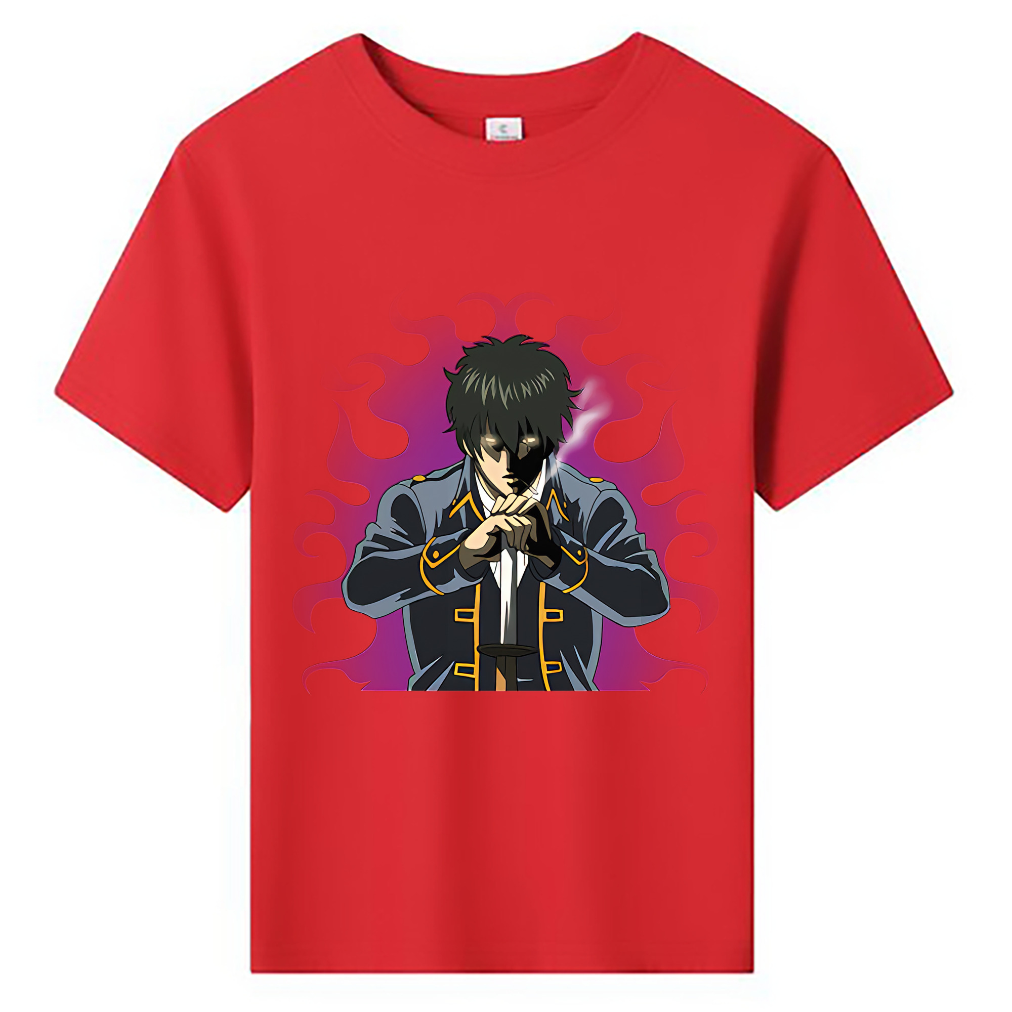 （画像用） ぎんたま 坂田銀時（さかたぎんとき） 神楽 志村新八（しむら しんぱち） GINTAMA Sakata Gintoki Kagura Shimura Shinpachi 綿100％キッズTシャツ（フロントプリント）