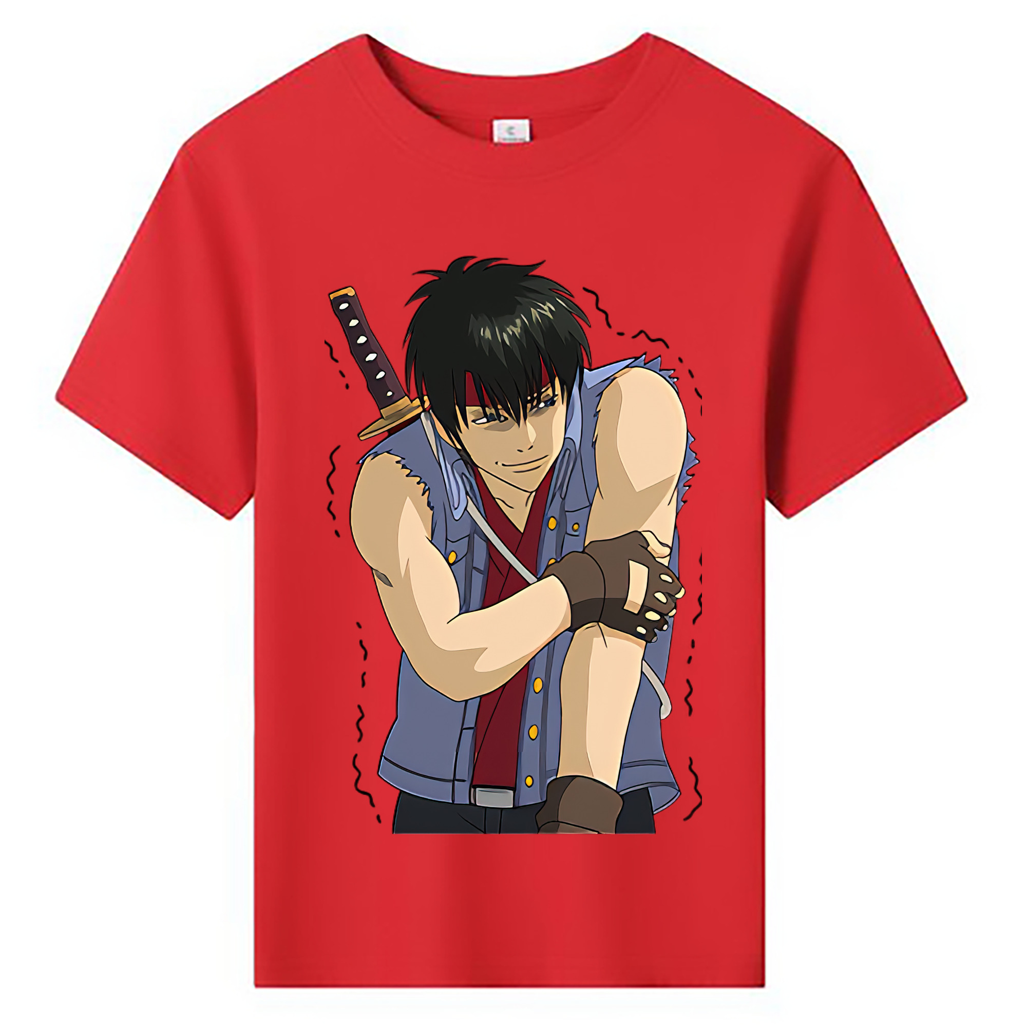 （画像用） ぎんたま 坂田銀時（さかたぎんとき） 神楽 志村新八（しむら しんぱち） GINTAMA Sakata Gintoki Kagura Shimura Shinpachi 綿100％キッズTシャツ（フロントプリント）