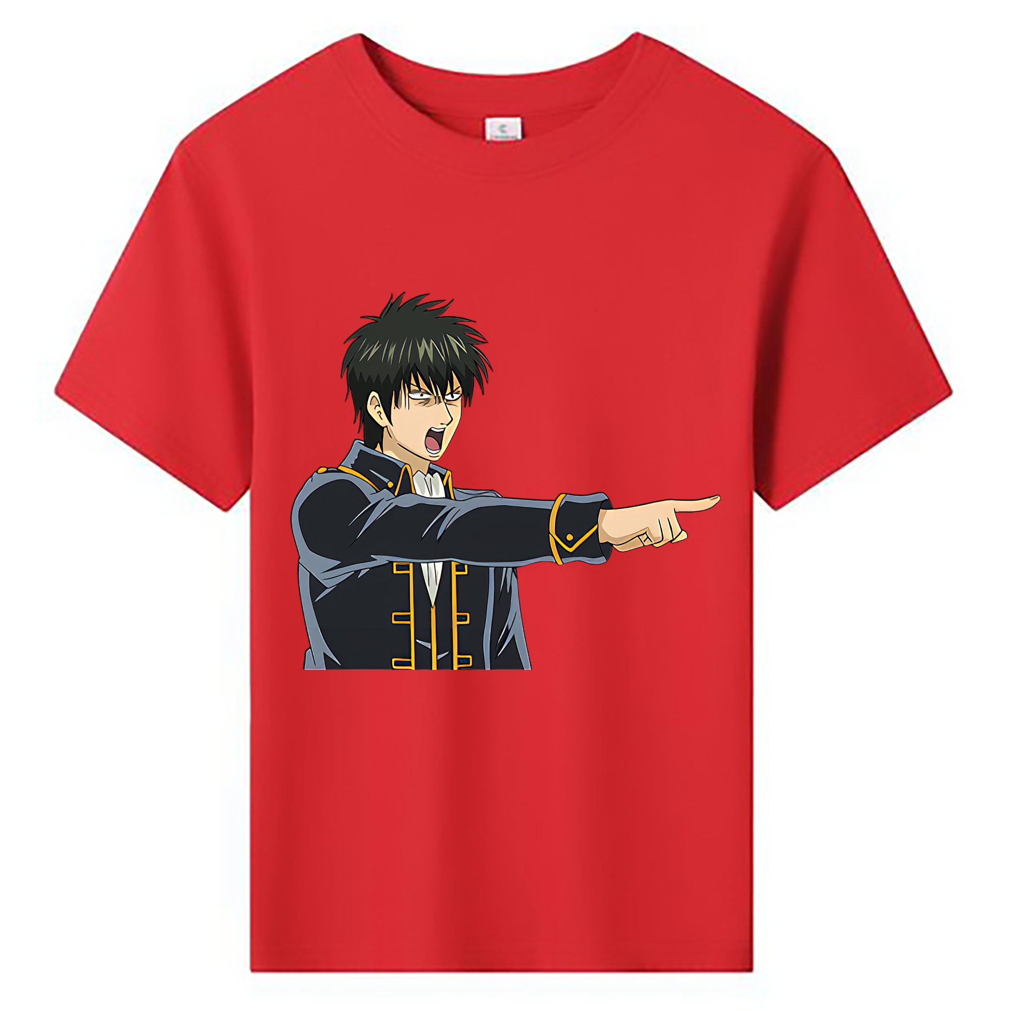 （画像用） ぎんたま 坂田銀時（さかたぎんとき） 神楽 志村新八（しむら しんぱち） GINTAMA Sakata Gintoki Kagura Shimura Shinpachi 綿100％キッズTシャツ（フロントプリント）
