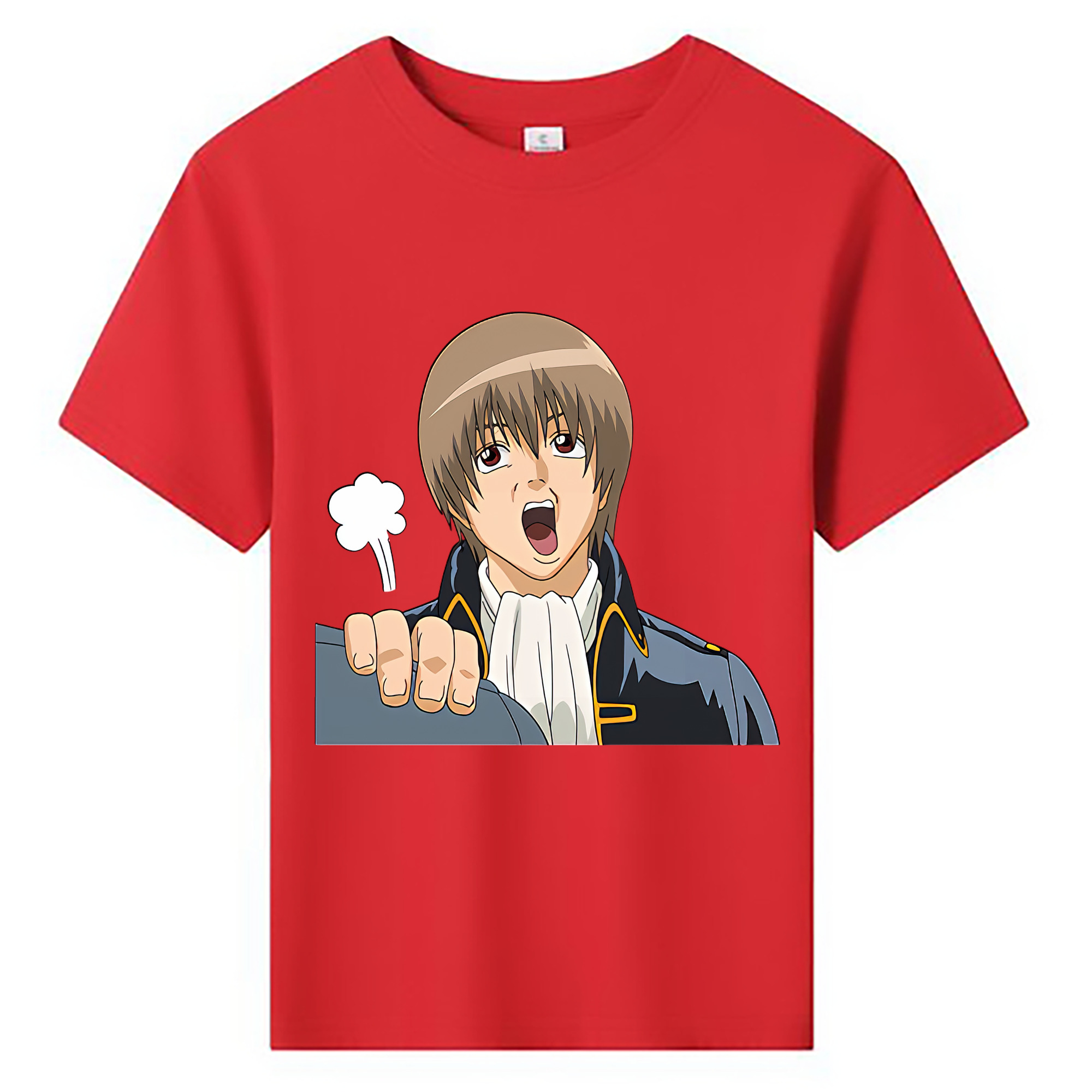 （画像用） ぎんたま 坂田銀時（さかたぎんとき） 神楽 志村新八（しむら しんぱち） GINTAMA Sakata Gintoki Kagura Shimura Shinpachi 綿100％キッズTシャツ（フロントプリント）