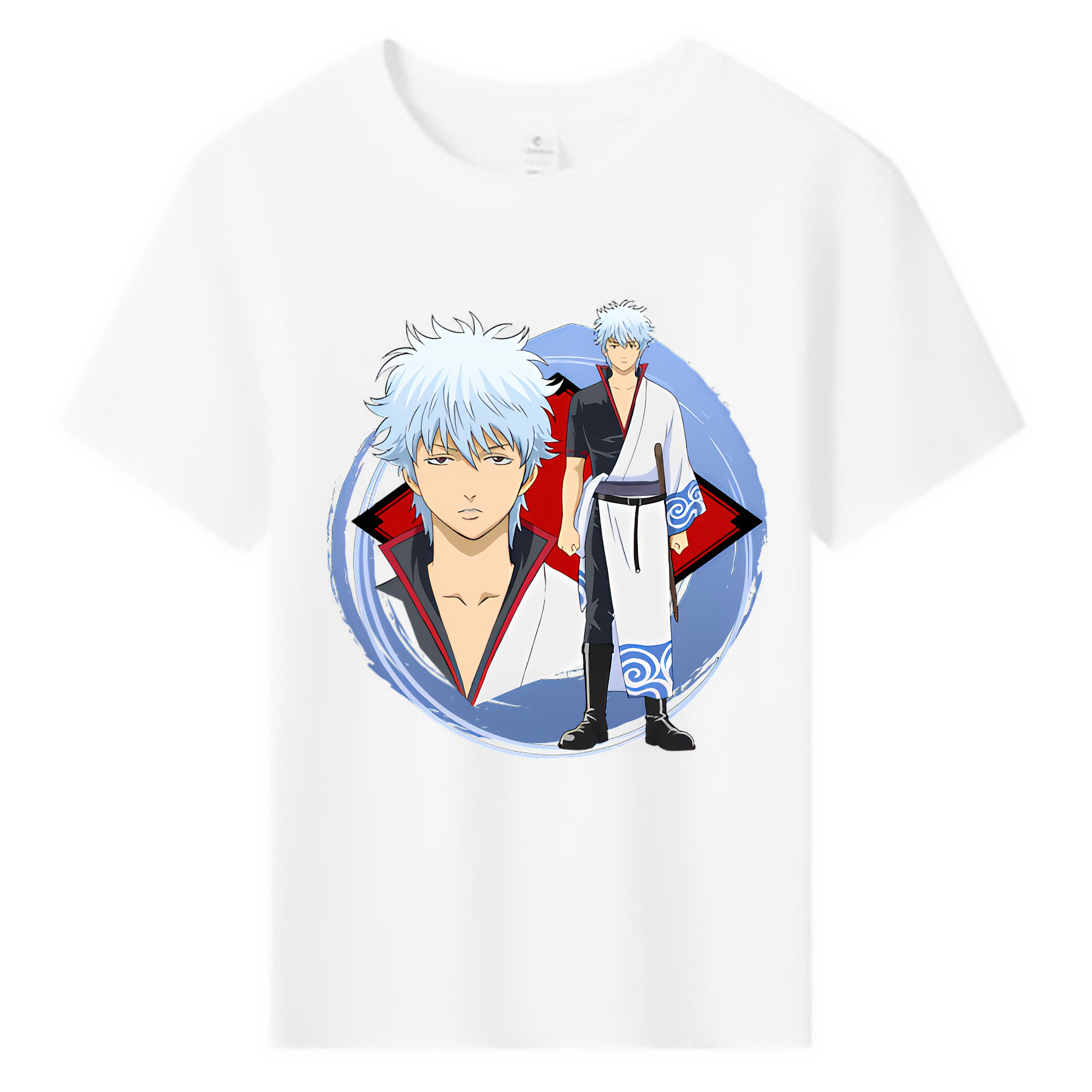 （画像用） ぎんたま 坂田銀時（さかたぎんとき） 神楽 志村新八（しむら しんぱち） GINTAMA Sakata Gintoki Kagura Shimura Shinpachi 綿100％キッズTシャツ（フロントプリント）