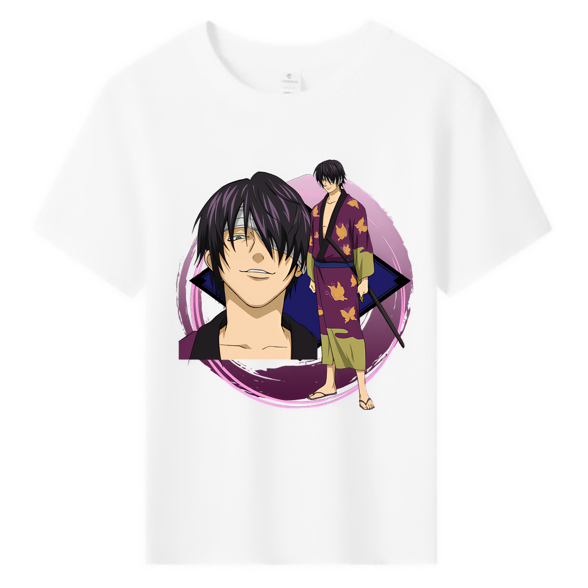 （画像用） ぎんたま 坂田銀時（さかたぎんとき） 神楽 志村新八（しむら しんぱち） GINTAMA Sakata Gintoki Kagura Shimura Shinpachi 綿100％キッズTシャツ（フロントプリント）