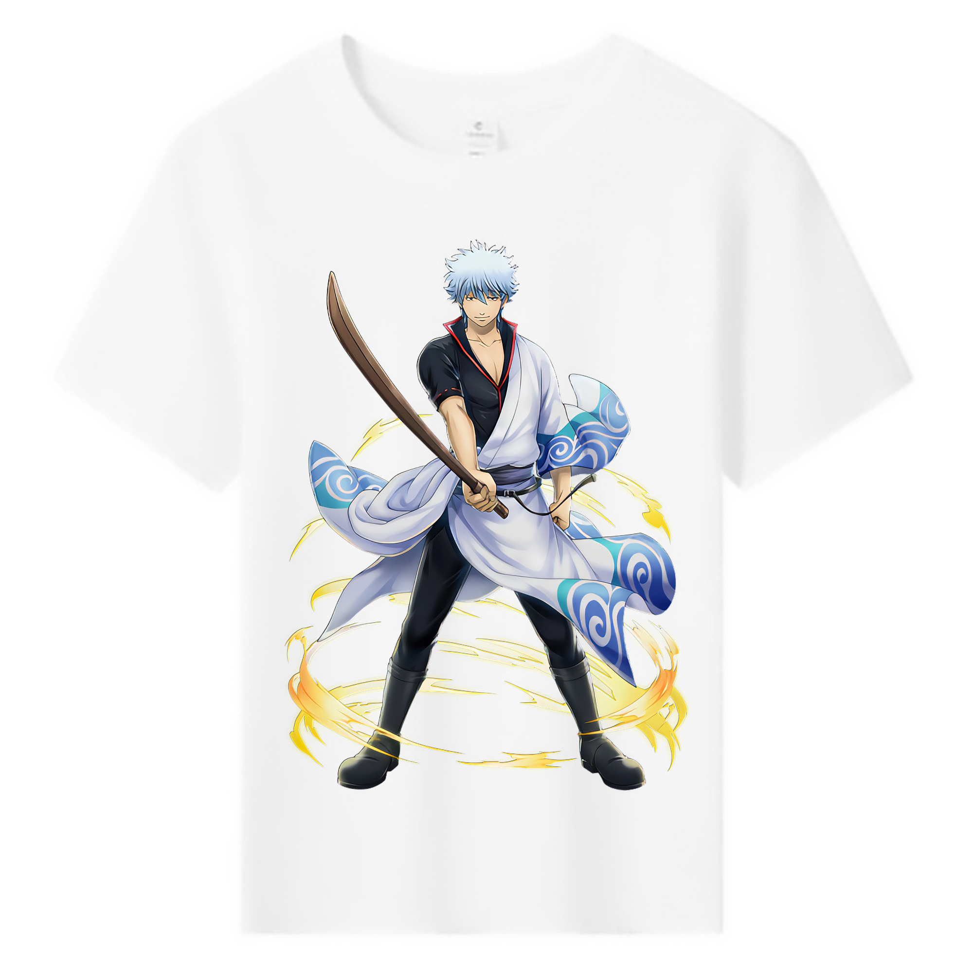 （画像用） ぎんたま 坂田銀時（さかたぎんとき） 神楽 志村新八（しむら しんぱち） GINTAMA Sakata Gintoki Kagura Shimura Shinpachi 綿100％キッズTシャツ（フロントプリント）