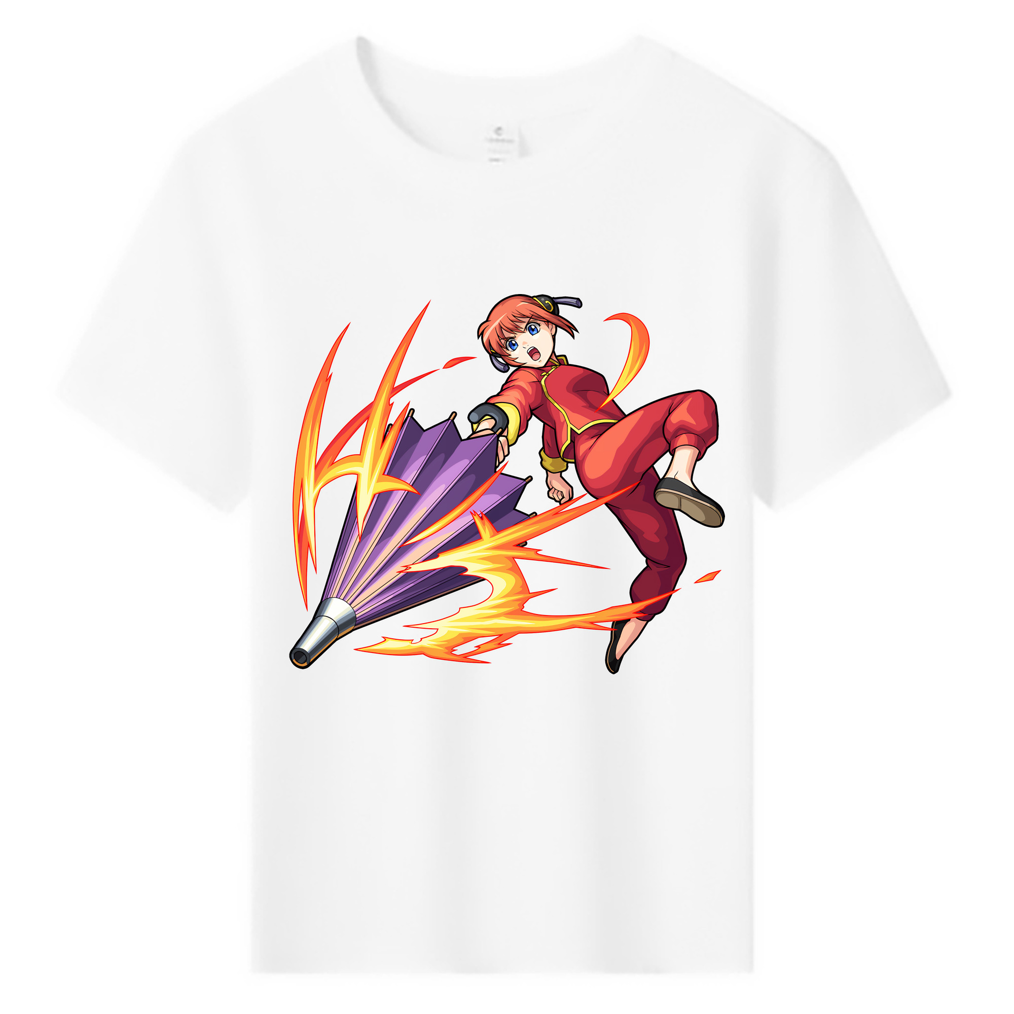 （画像用） ぎんたま 坂田銀時（さかたぎんとき） 神楽 志村新八（しむら しんぱち） GINTAMA Sakata Gintoki Kagura Shimura Shinpachi 綿100％キッズTシャツ（フロントプリント）
