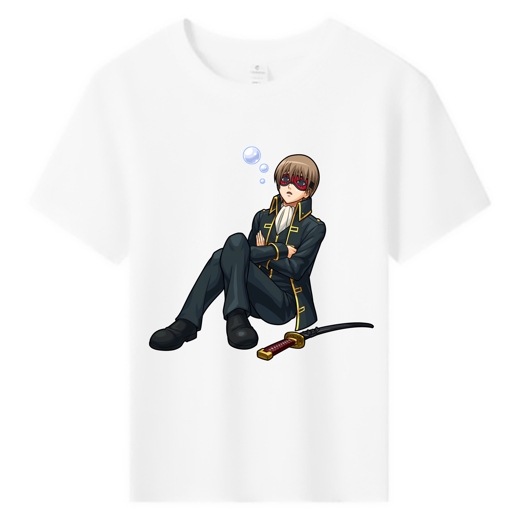 （画像用） ぎんたま 坂田銀時（さかたぎんとき） 神楽 志村新八（しむら しんぱち） GINTAMA Sakata Gintoki Kagura Shimura Shinpachi 綿100％キッズTシャツ（フロントプリント）