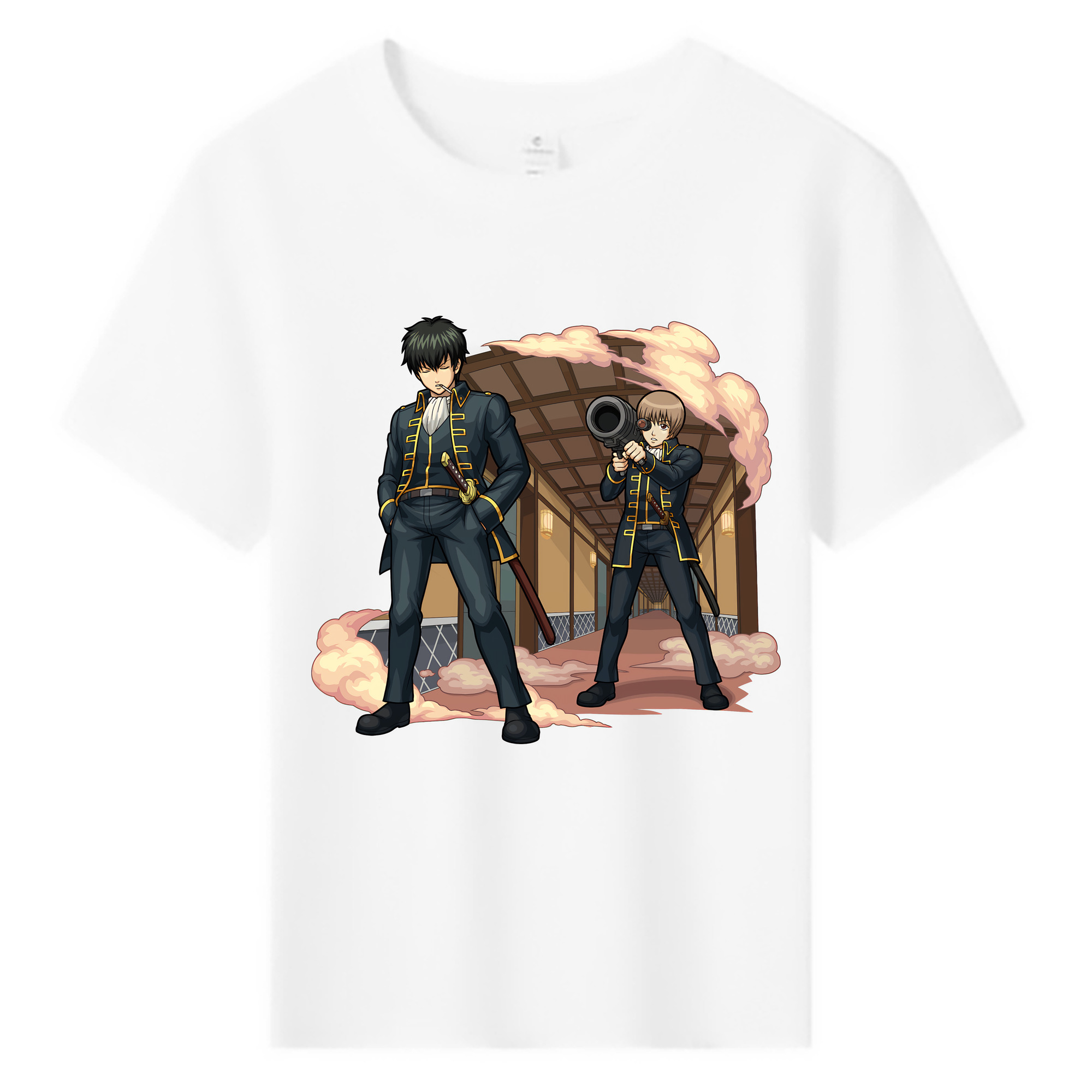 （画像用） ぎんたま 坂田銀時（さかたぎんとき） 神楽 志村新八（しむら しんぱち） GINTAMA Sakata Gintoki Kagura Shimura Shinpachi 綿100％キッズTシャツ（フロントプリント）